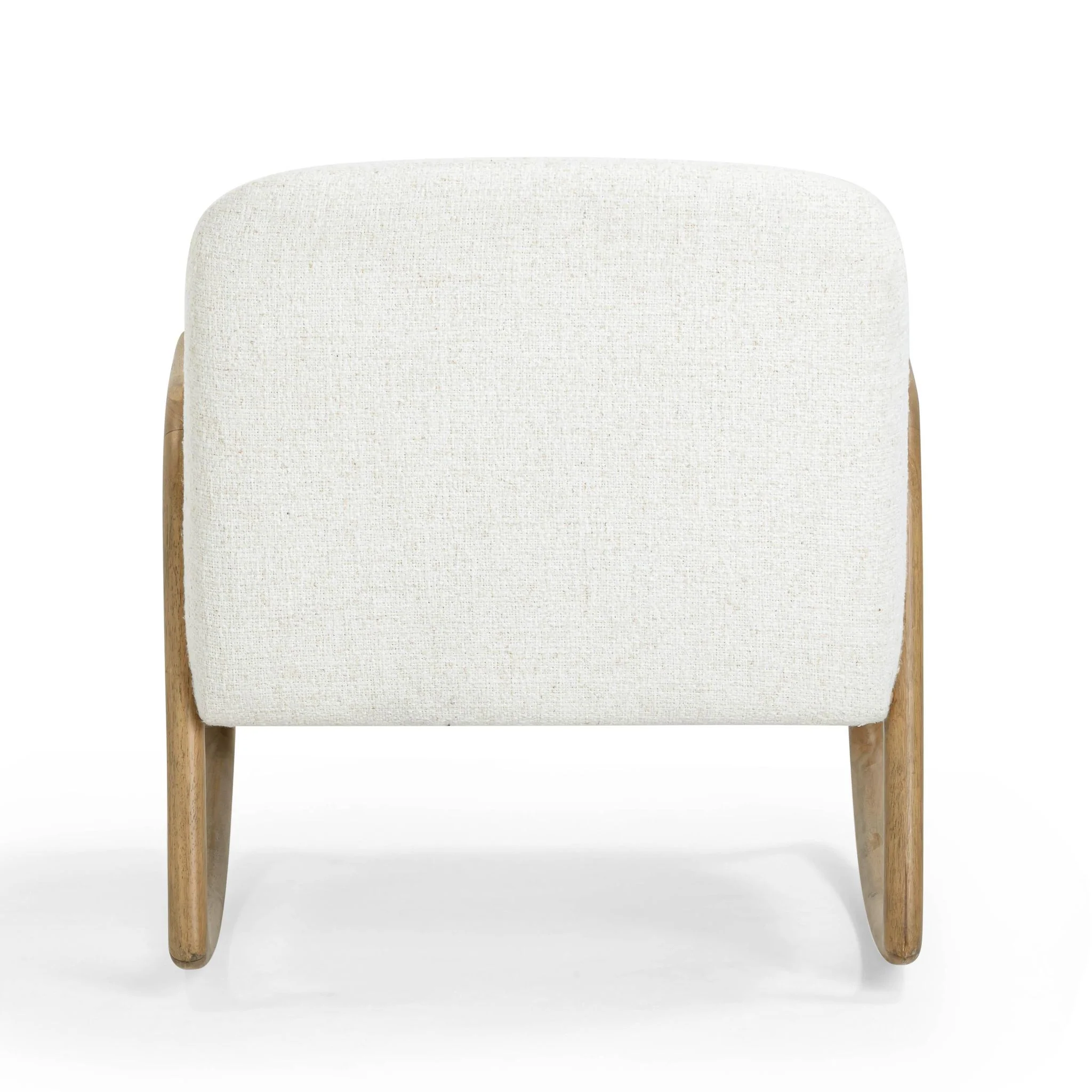 Bonney Cream Performance Fabric Rocking Chair - Image 5