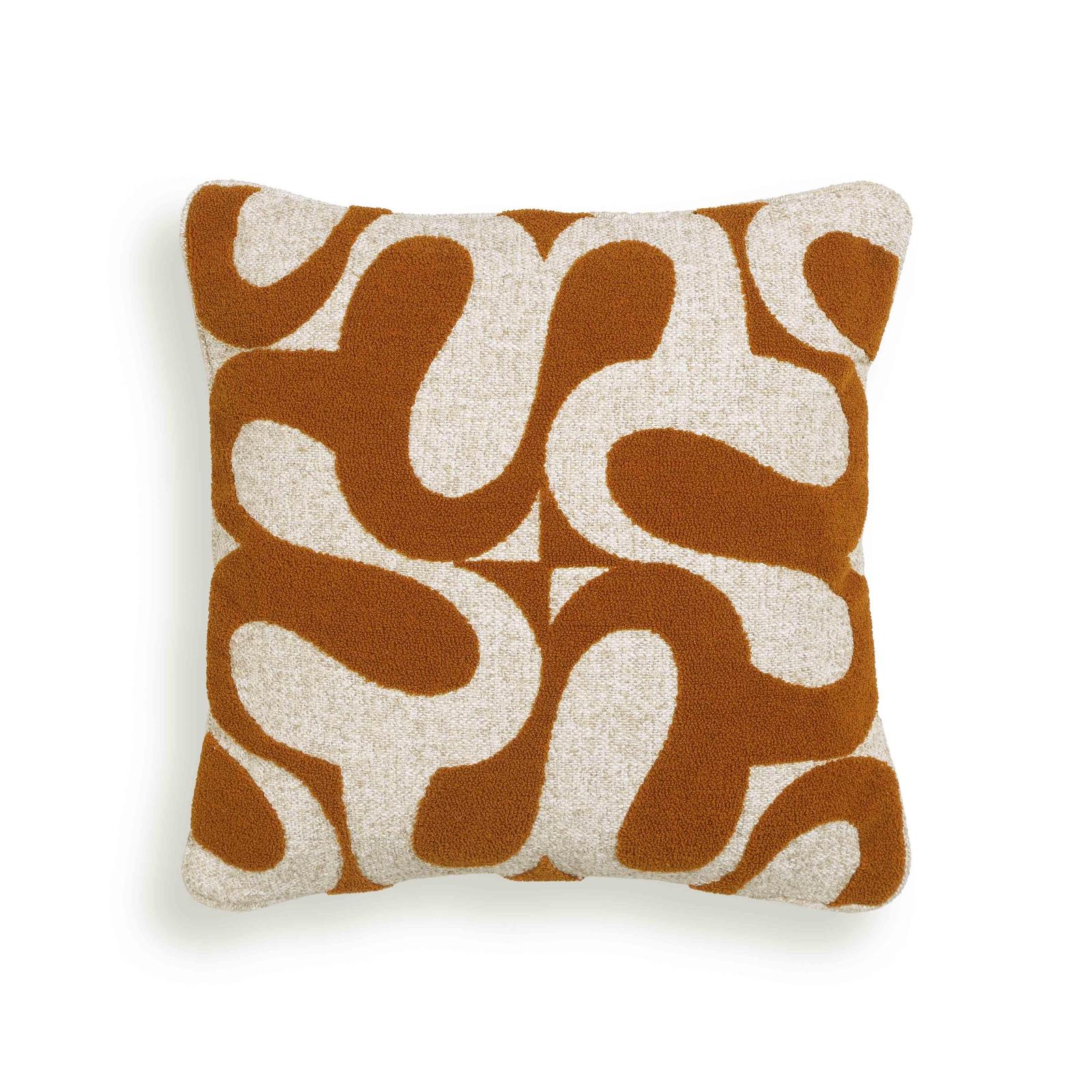 Bonney Rust Orange Boucle Accent Cushion - Image 2