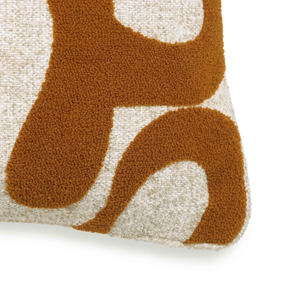 Bonney Rust Orange Boucle Accent Cushion - COVER - Image 4