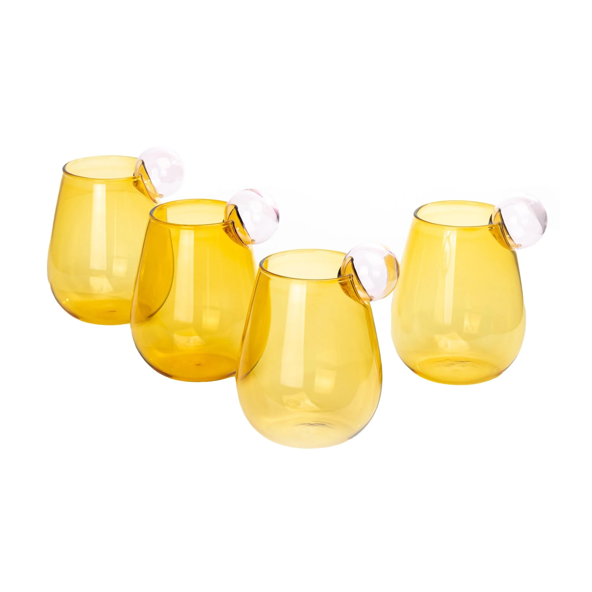 Boule Amber Water Glass - Set of 4 - Image 4
