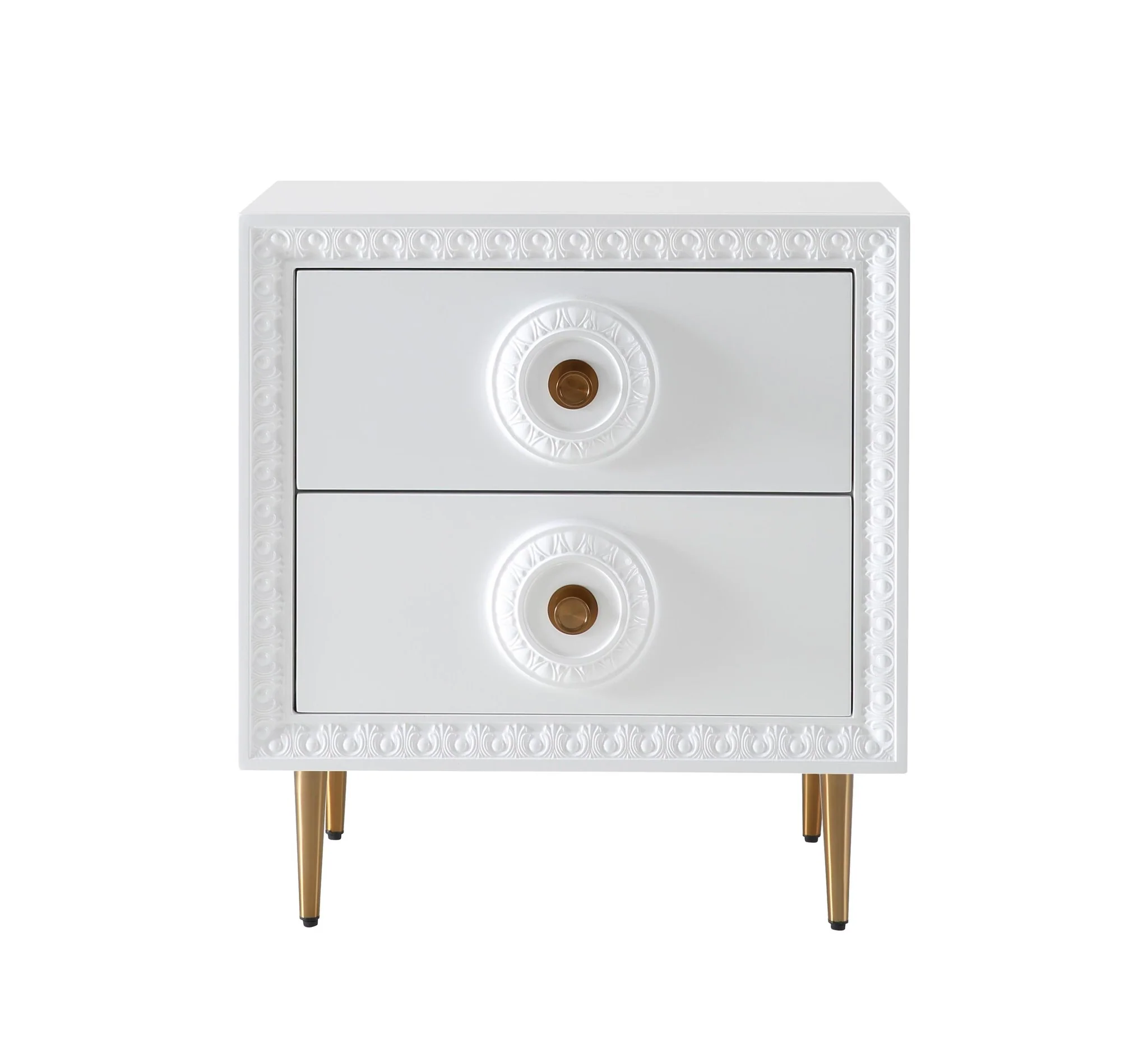 Bovey White Lacquer Side Table - Image 3