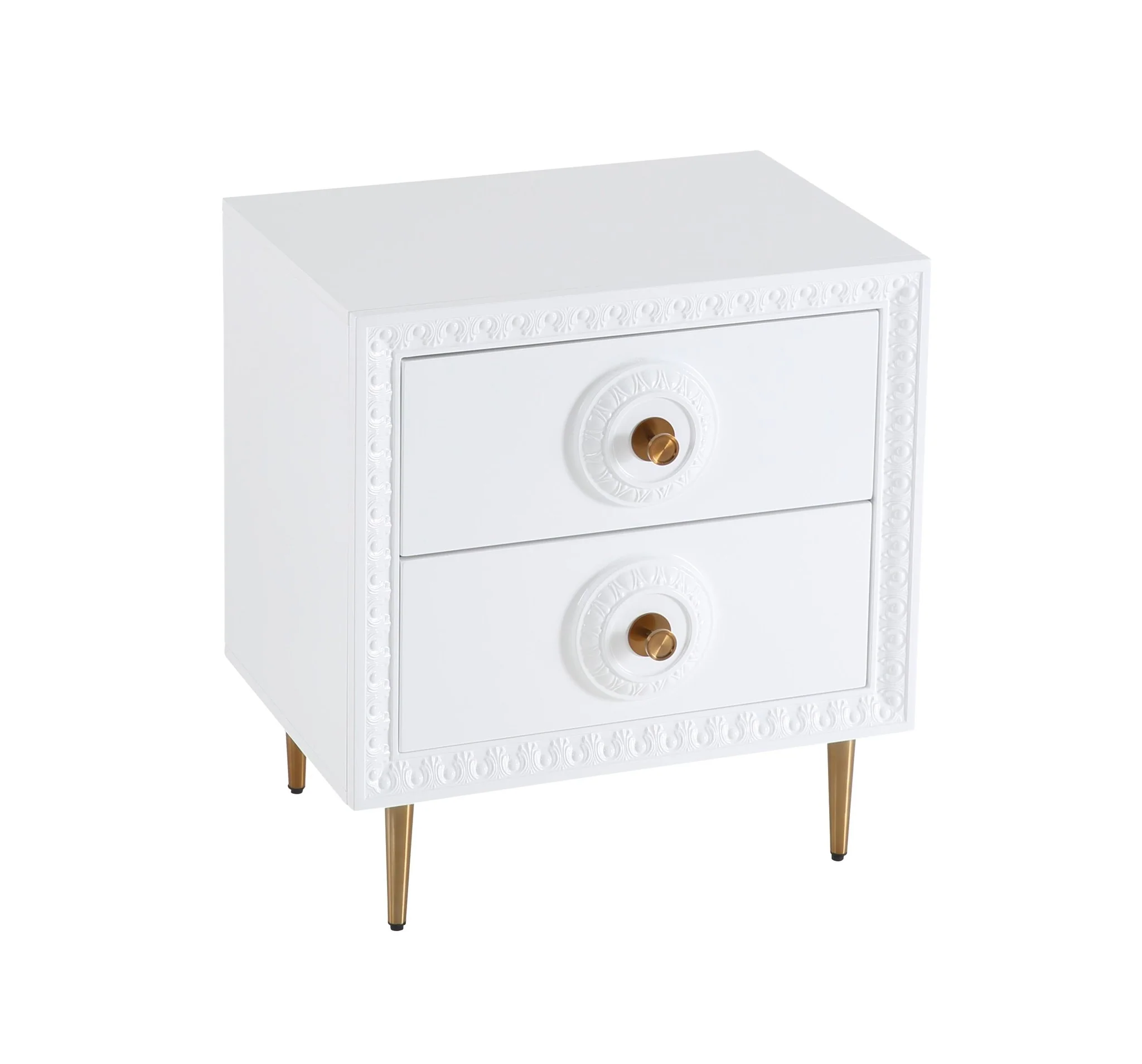 Bovey White Lacquer Side Table - Image 4
