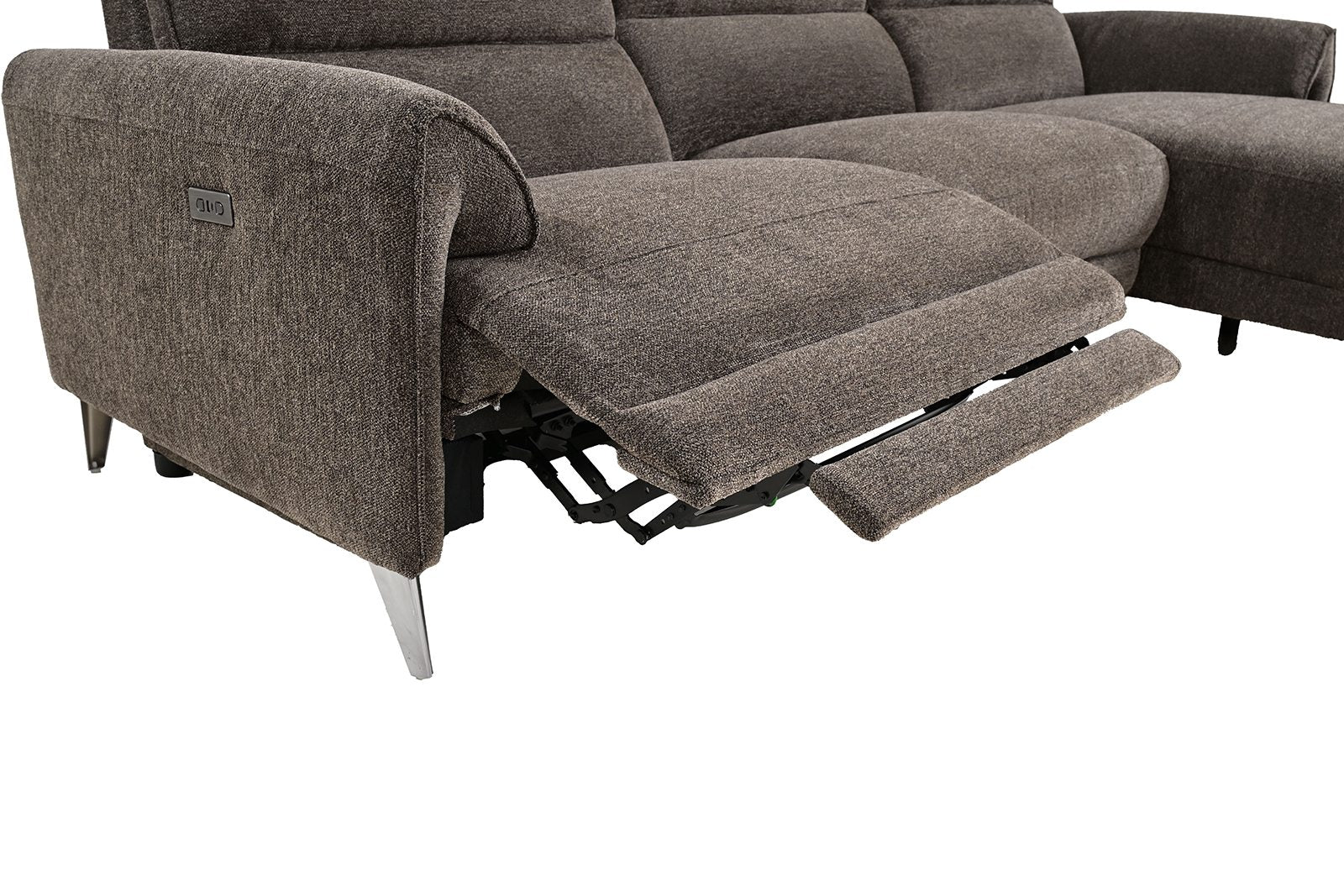 Brande Power Sectional, Right Chaise, Brown - Image 5