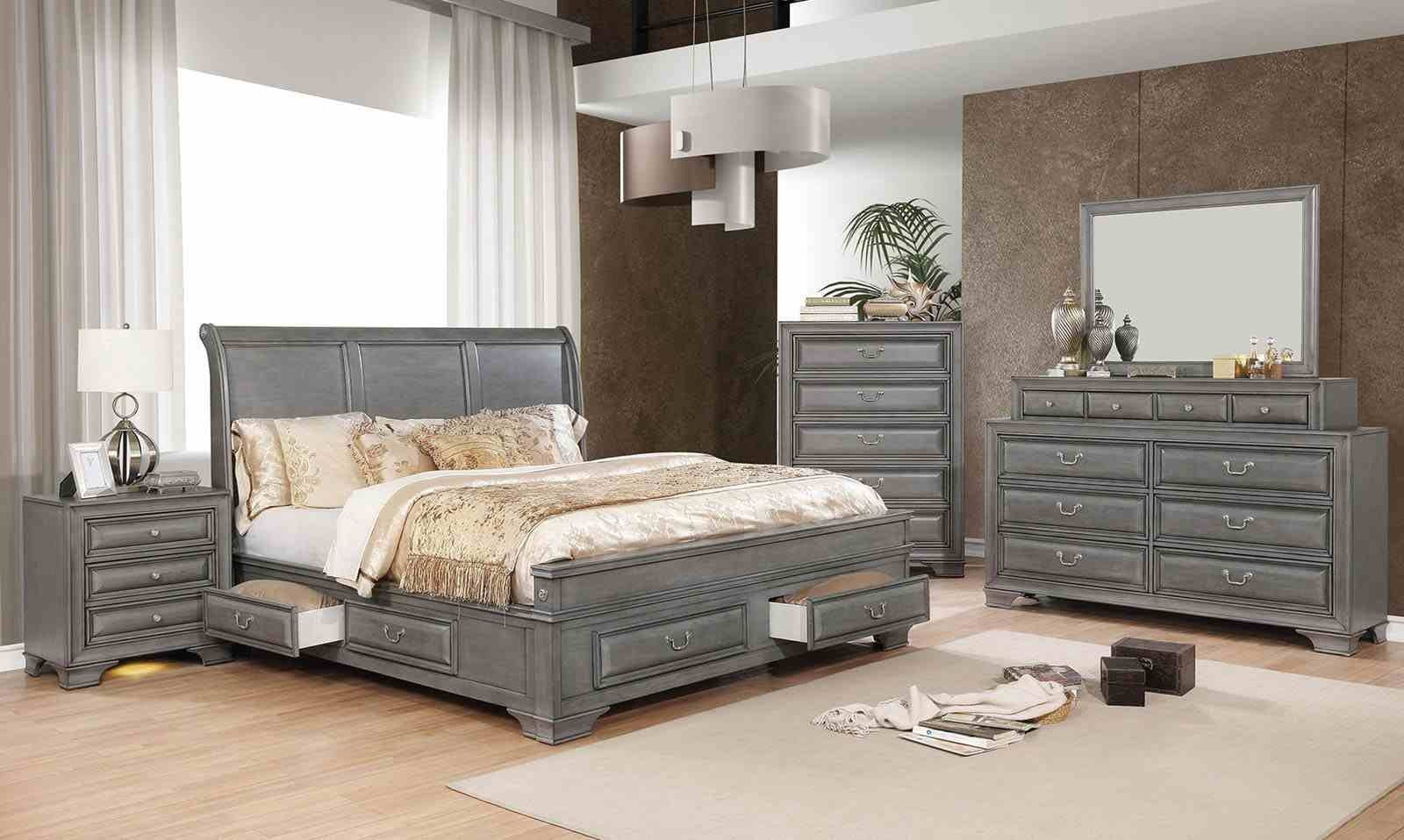 Brandt Cal.King Bed, Gray - Image 2