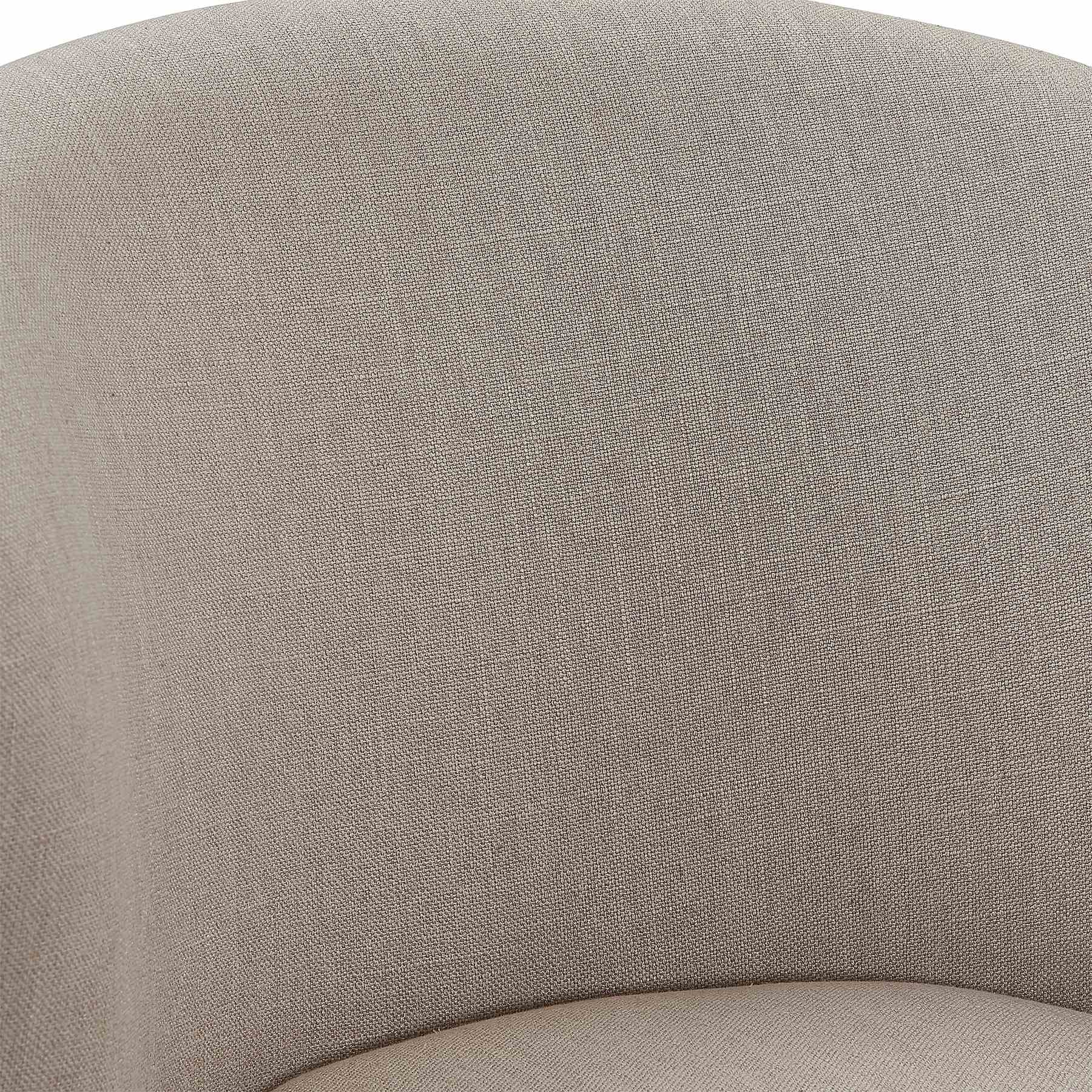 Brandy 30" Bar Height Swivel Tan Fabric and Espresso Wood Bar Stool - Image 7