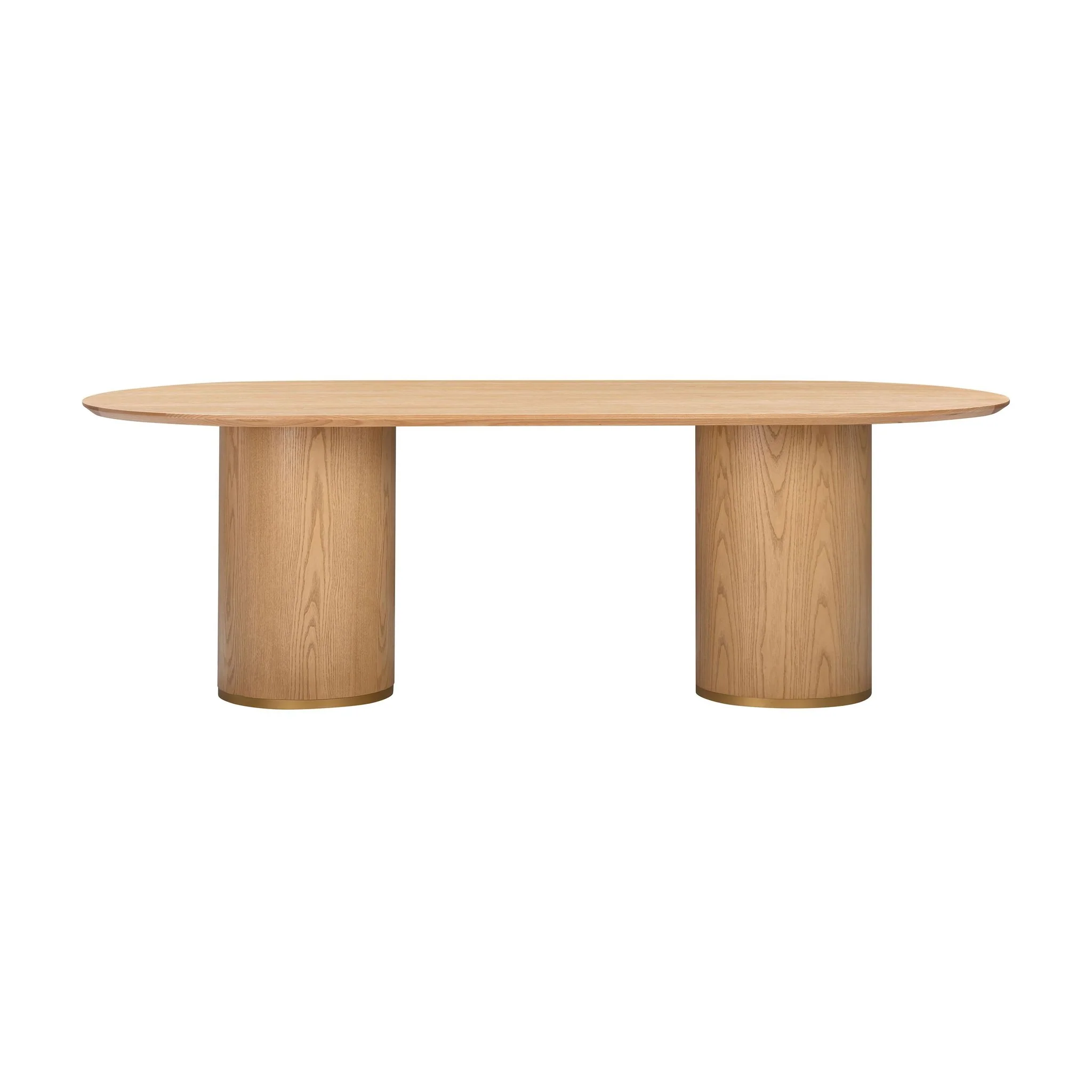 Brandy Natural Ash Wood Oval Dining Table - Image 3