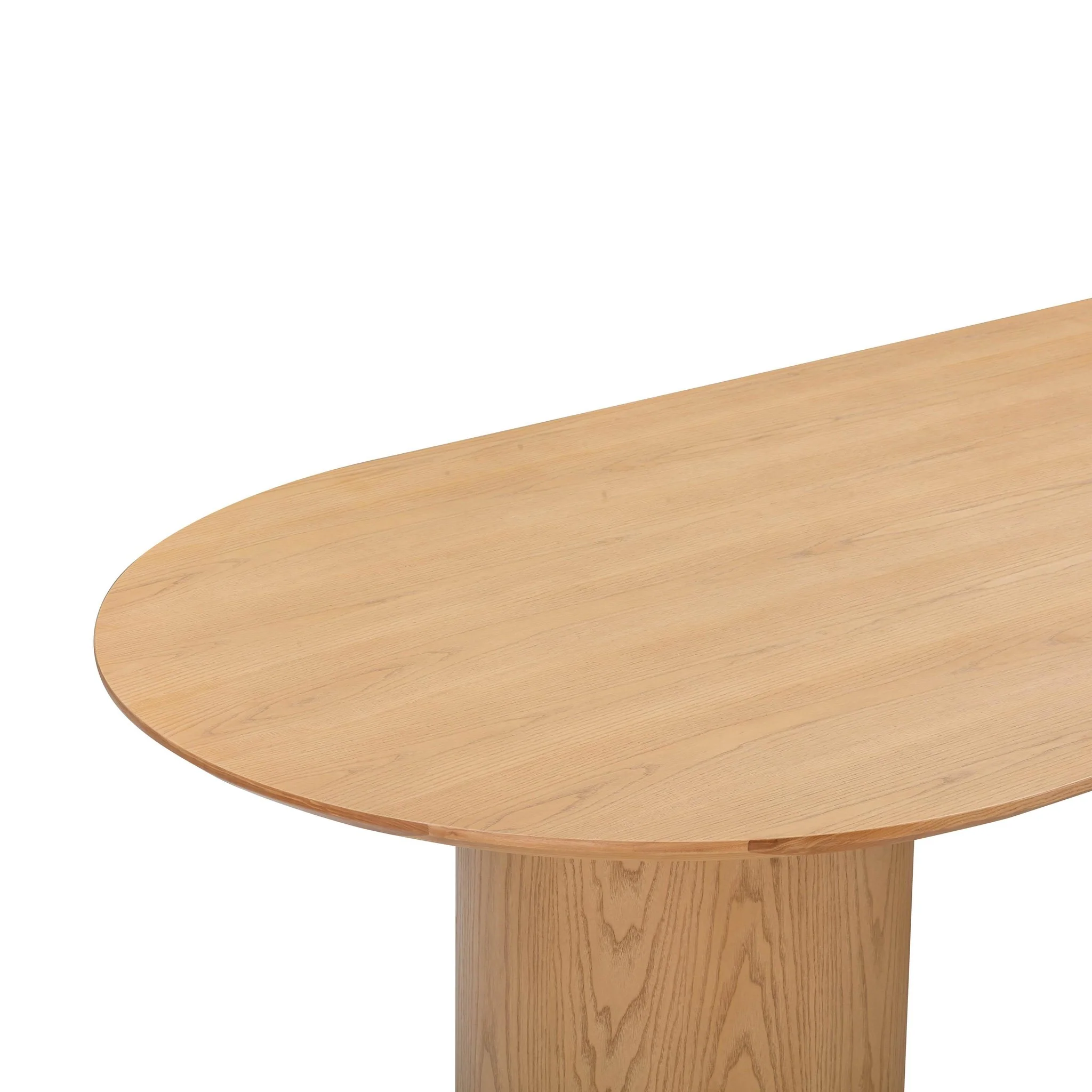 Brandy Natural Ash Wood Oval Dining Table - Image 6