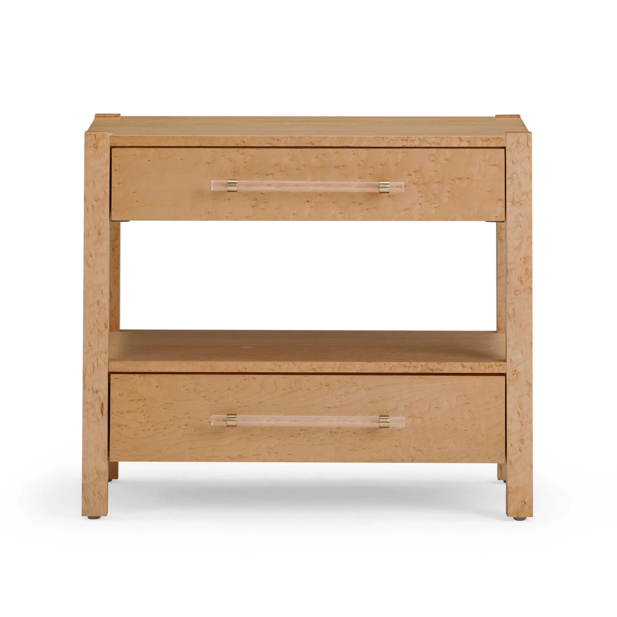 Brandyss Birdseye Maple 2-Drawer Nightstand - Image 3
