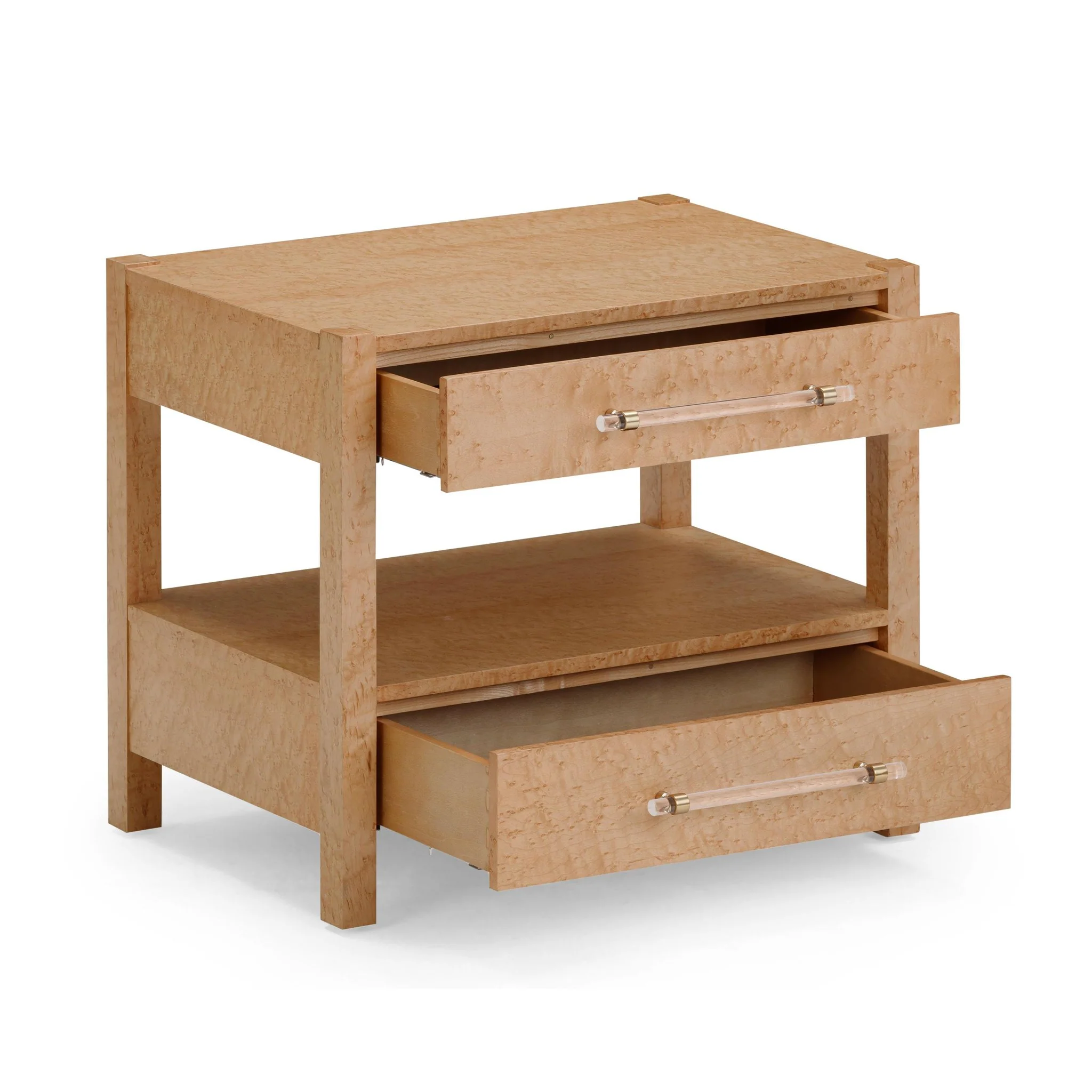 Brandyss Birdseye Maple 2-Drawer Nightstand - Image 6