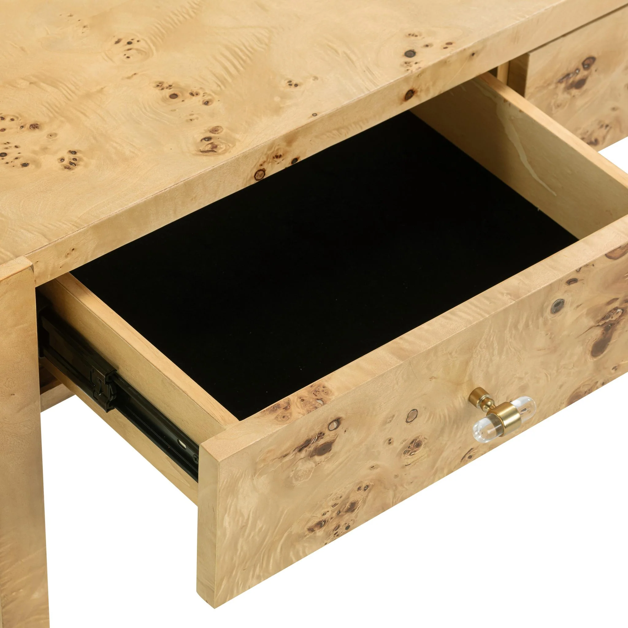 Brandyss Natural Burl Console Table - Image 6