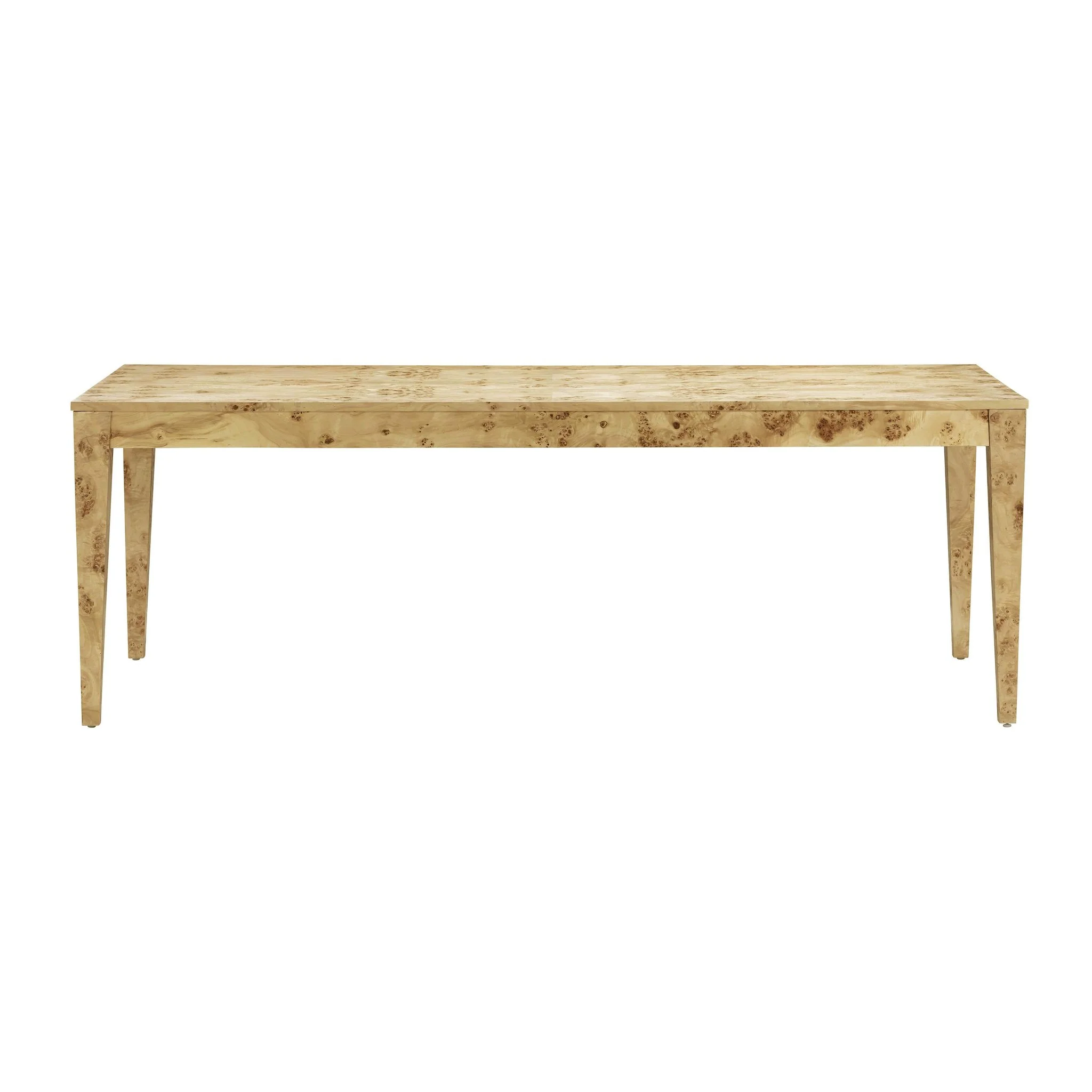 Brandyss Natural Burl Rectangular Dining Table - Image 3