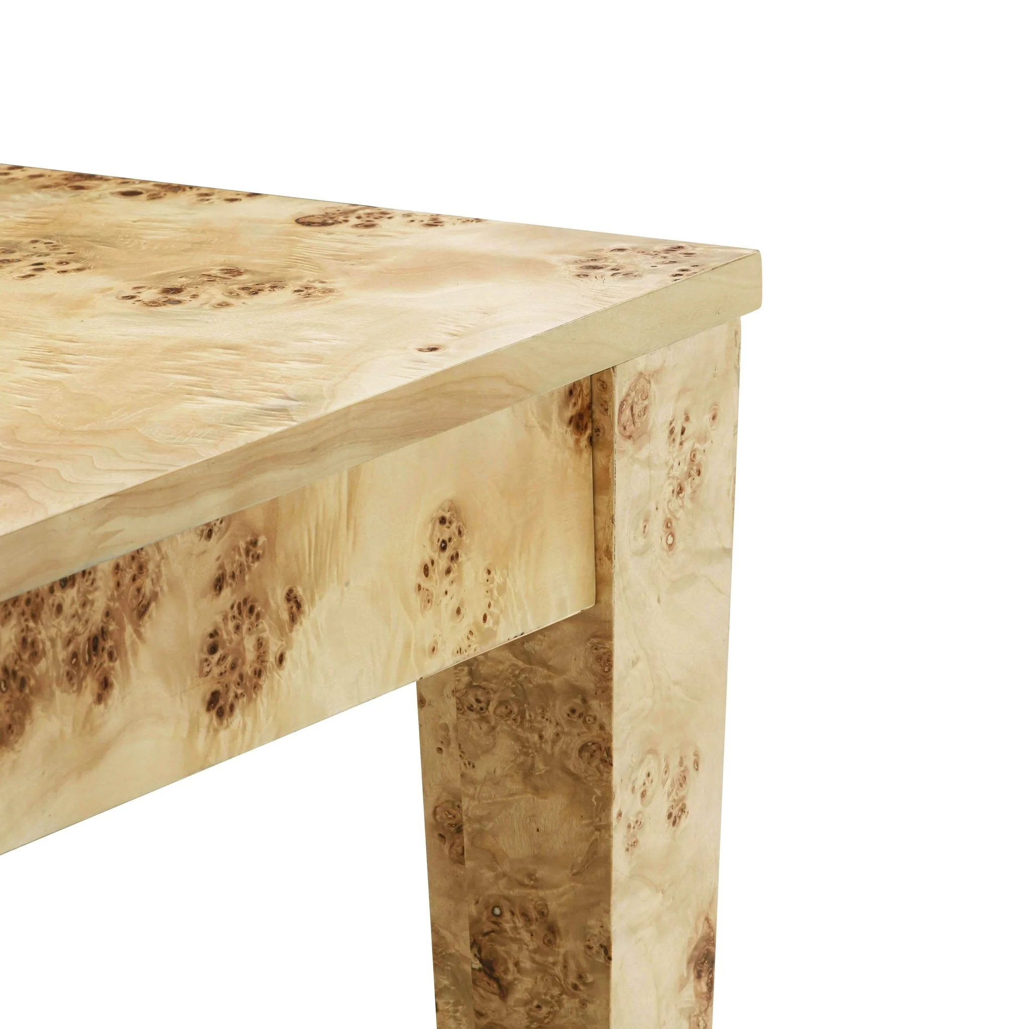 Brandyss Natural Burl Rectangular Dining Table - Image 5