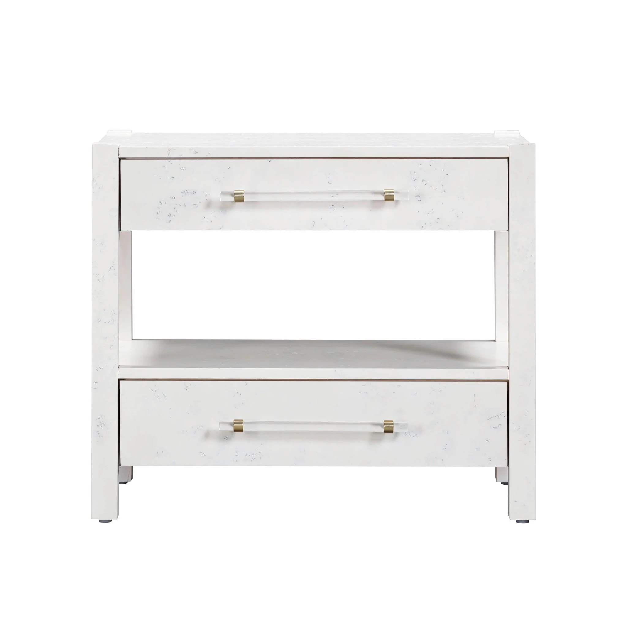 Brandyss White Burl Nightstand - Image 3