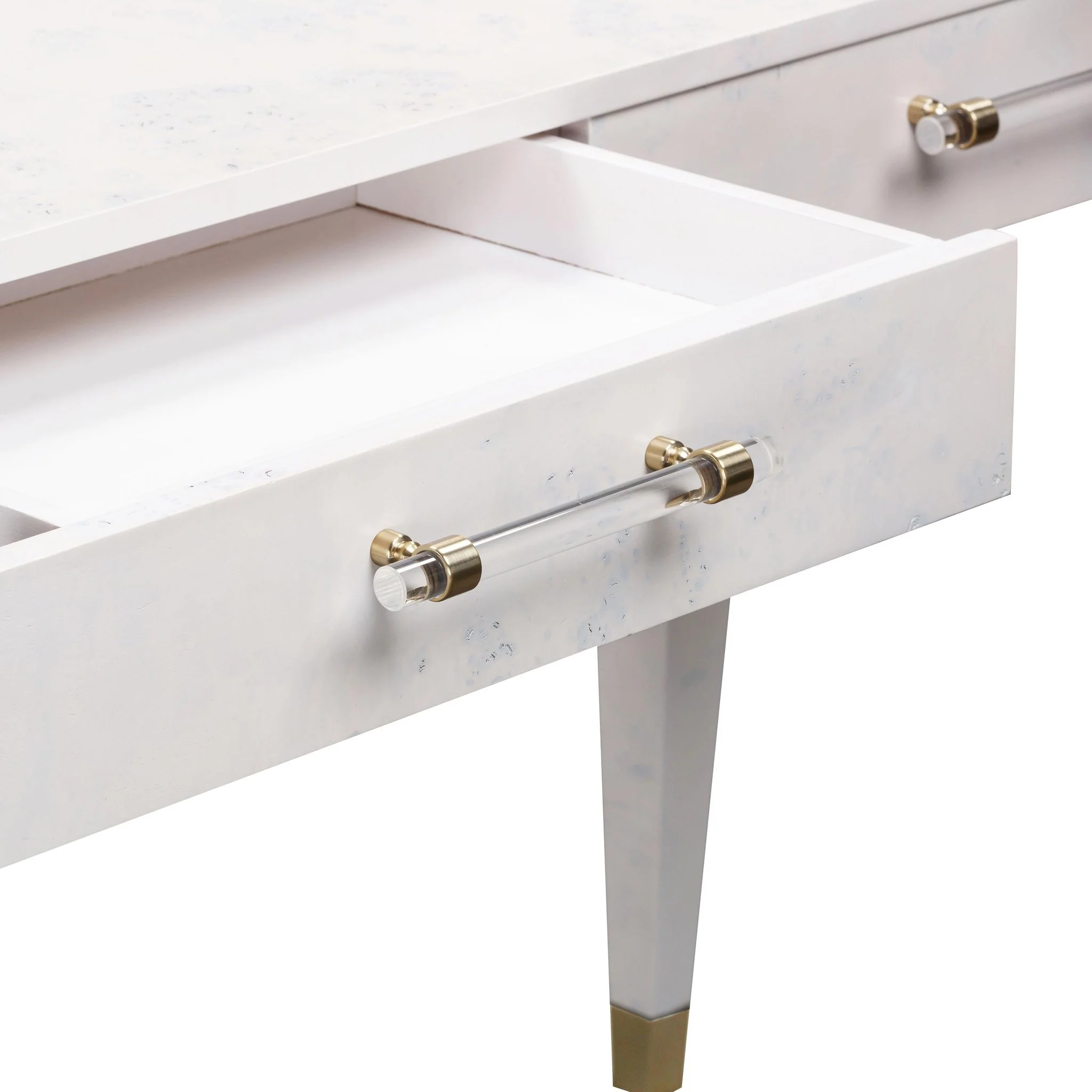 Brandyss White Burl Work Desk - Image 6