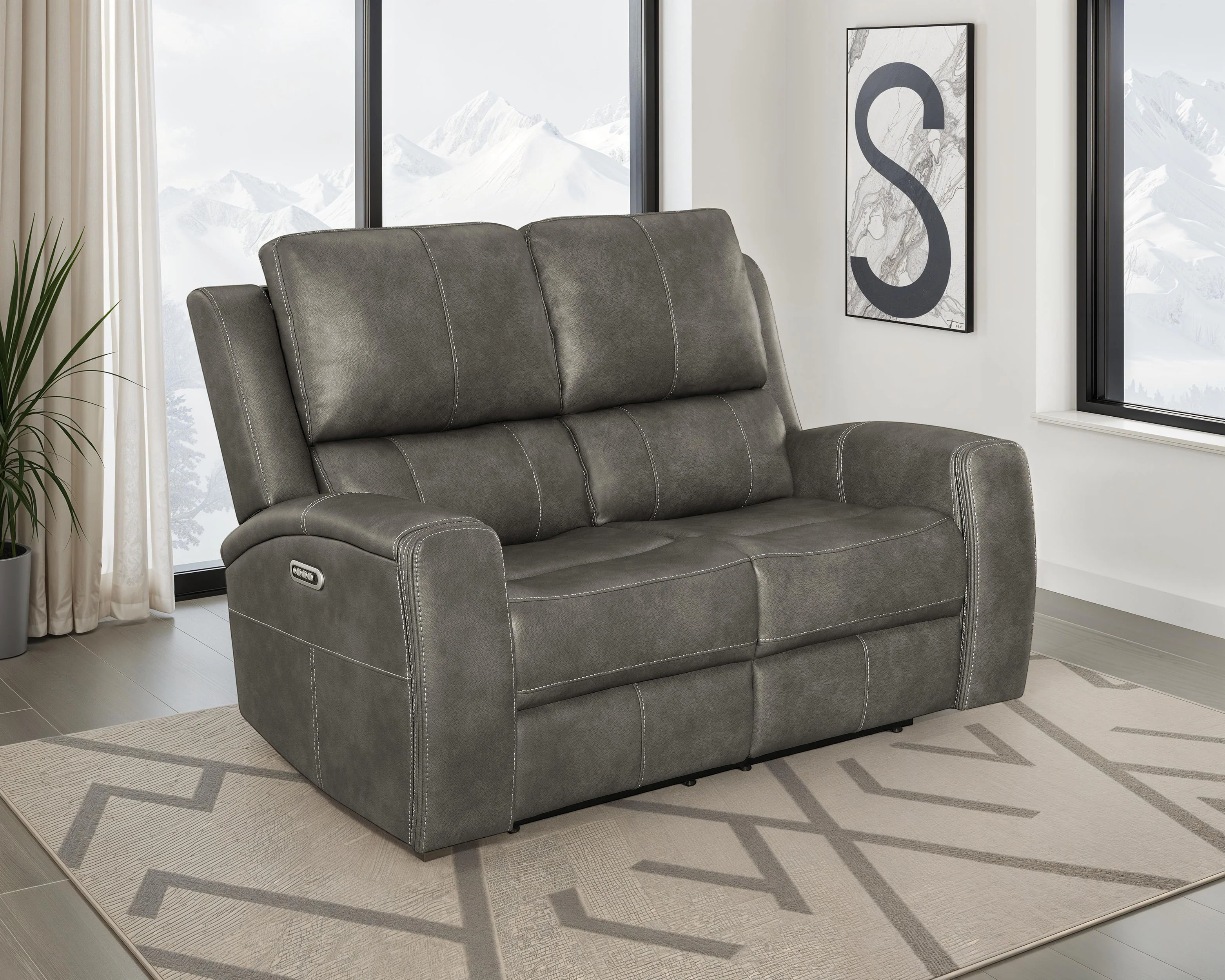 Brickston Triple Power Reclining Loveseat - Image 2