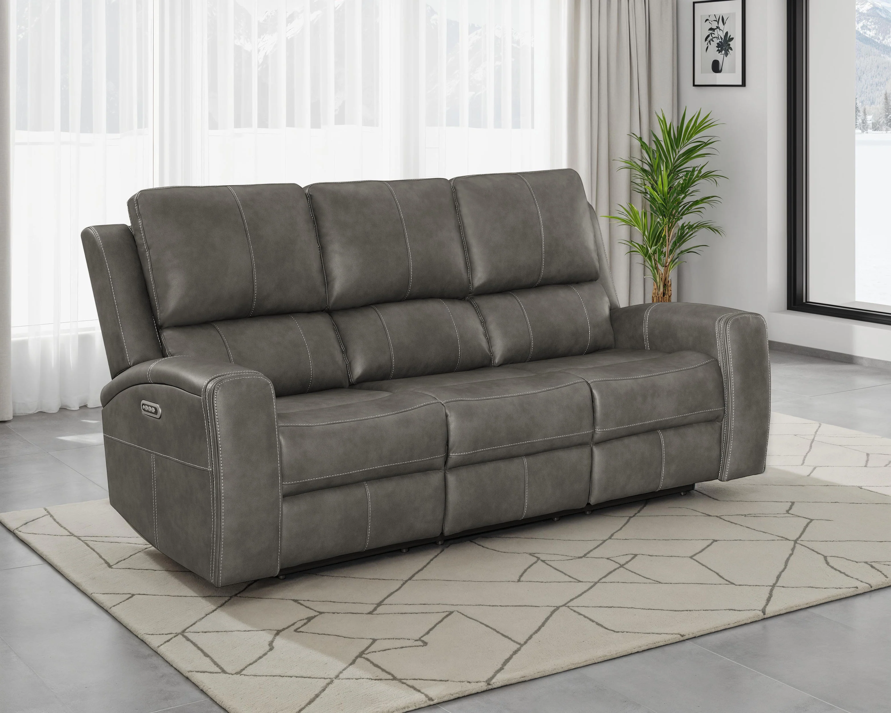 Brickston Triple Power Reclining Sofa - Image 2