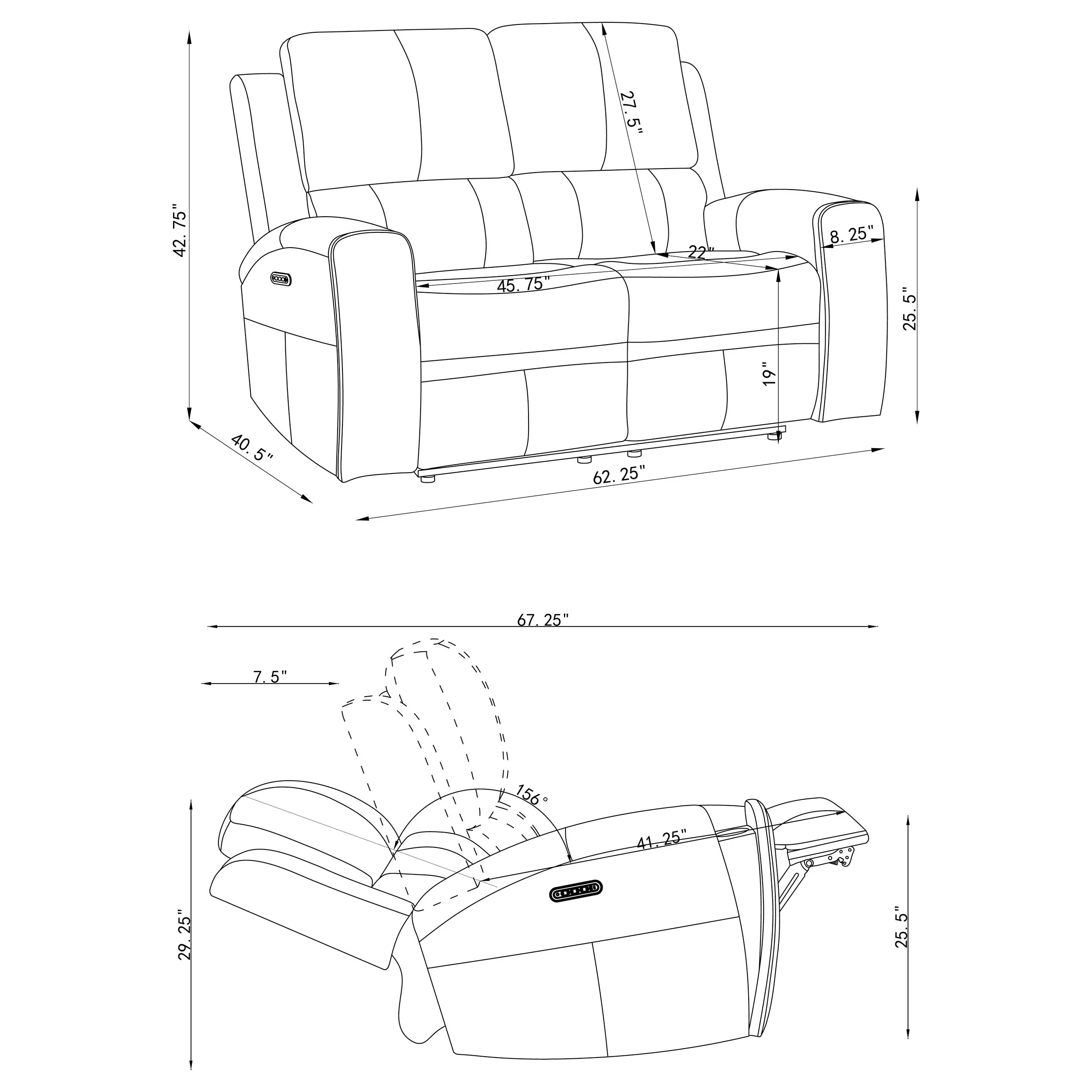 Brickston Triple Power Reclining Sofa Set - Image 32