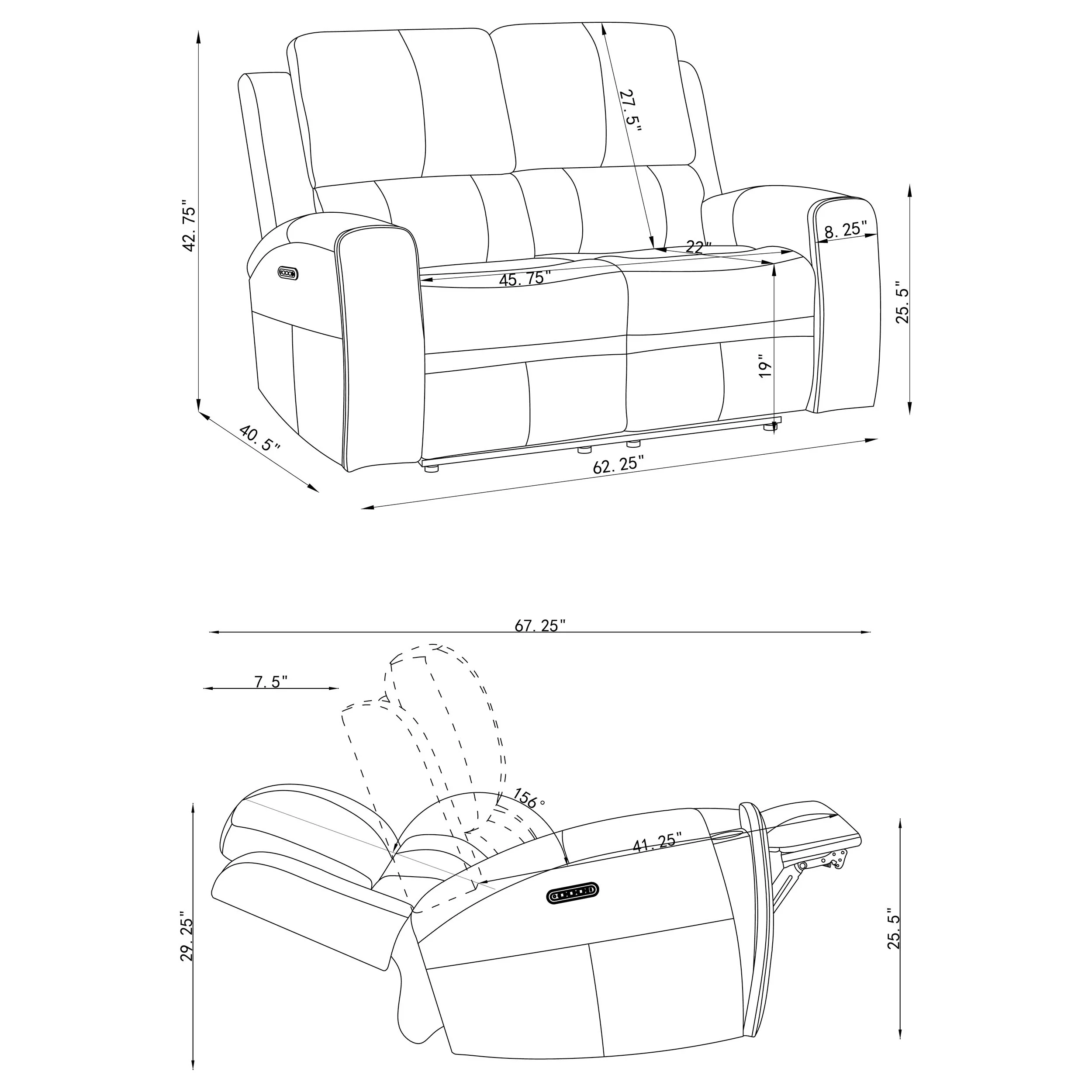 Brickston Triple Power Reclining Sofa Set - Image 49