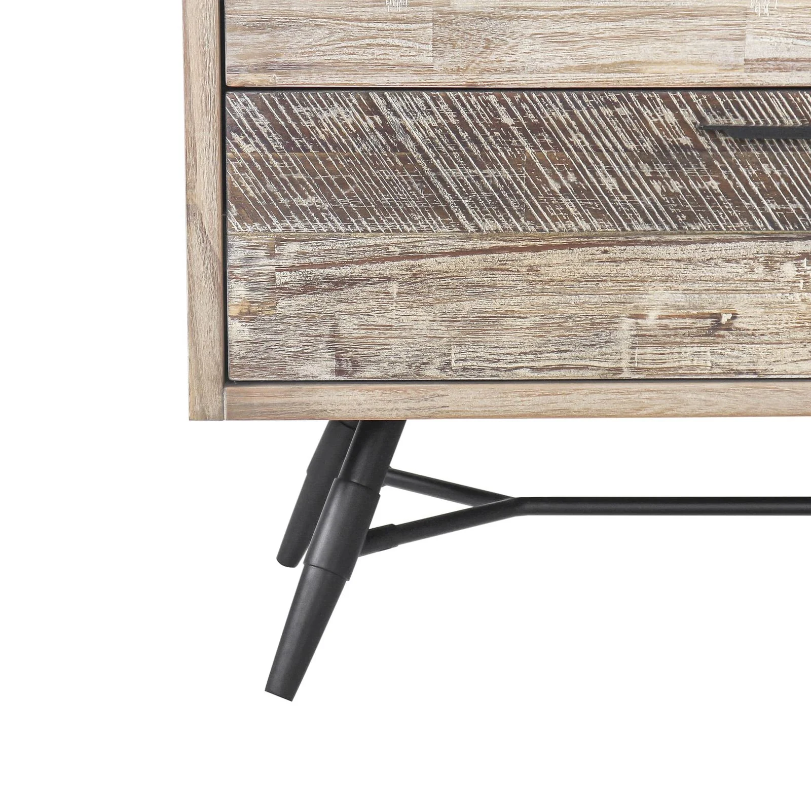 Bridges 6 Drawer Dresser in Two Tone Acacia Wood - Image 6