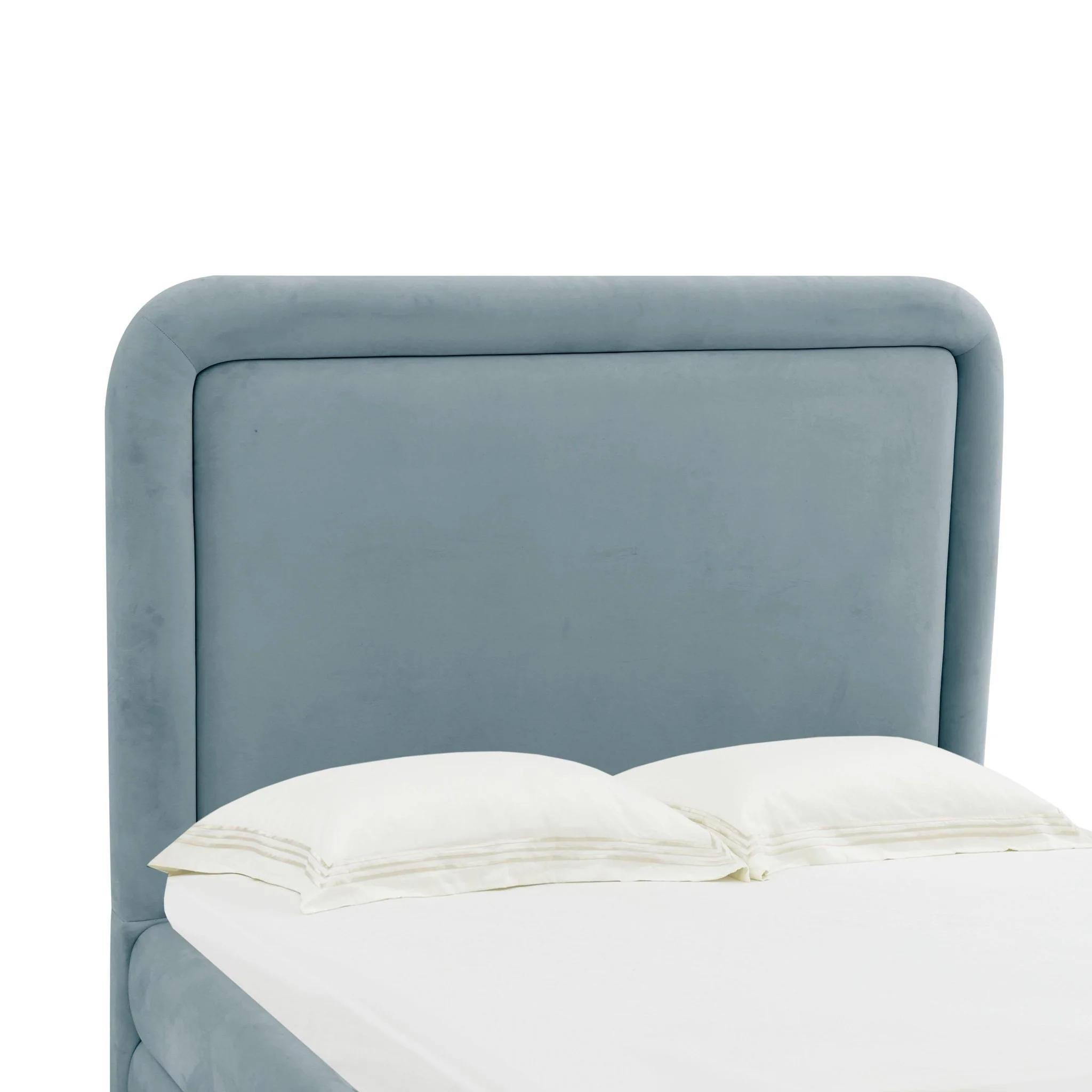 Briella Bluestone Velvet Bed in King - Image 5