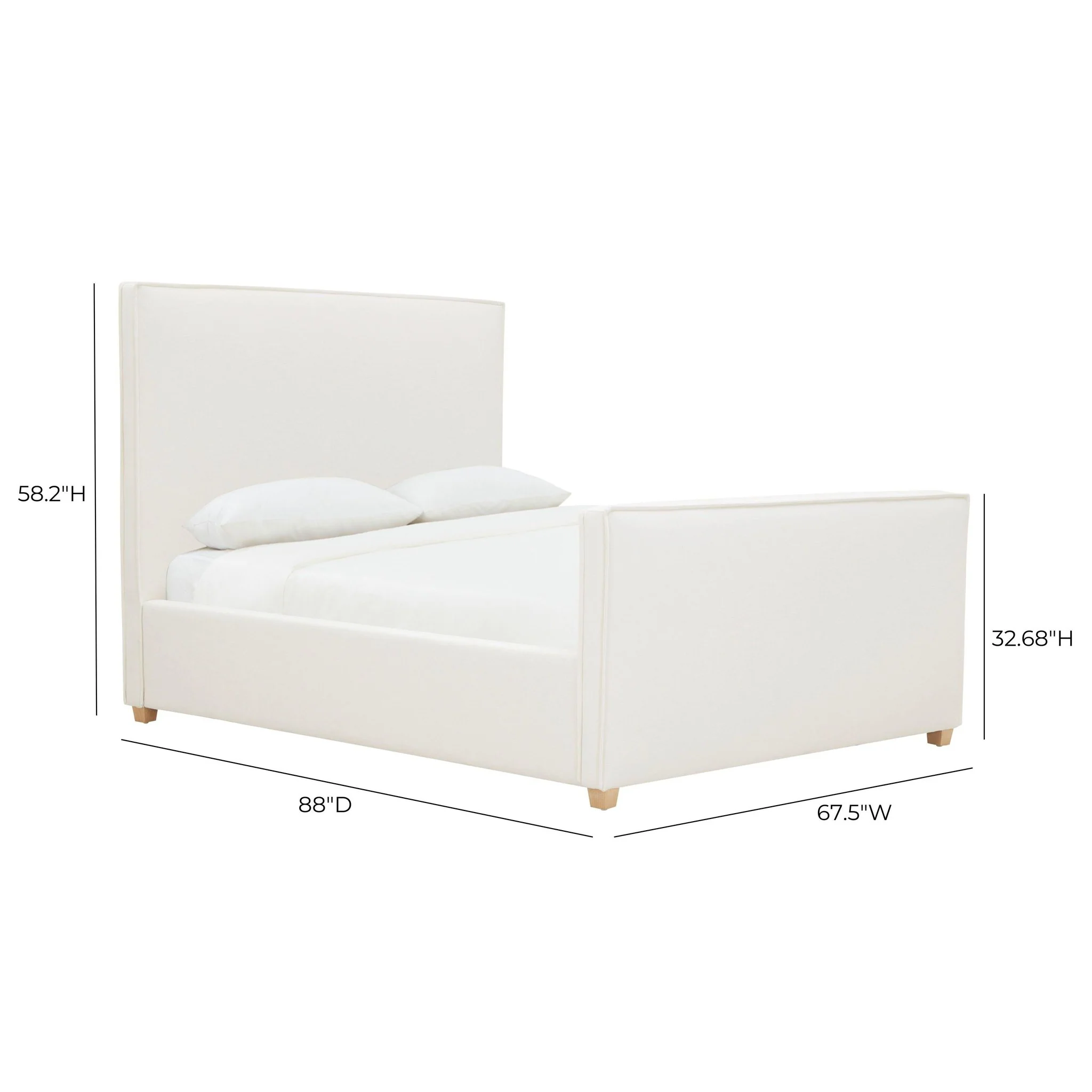 Bristol Park Ivory Queen Bed - Image 9
