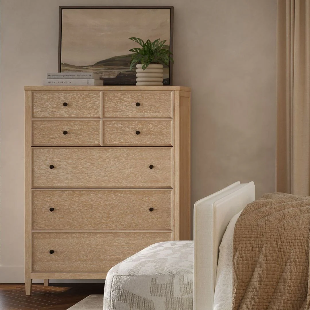 Bristol Park Whitewashed Oak Wood Chest - Image 2