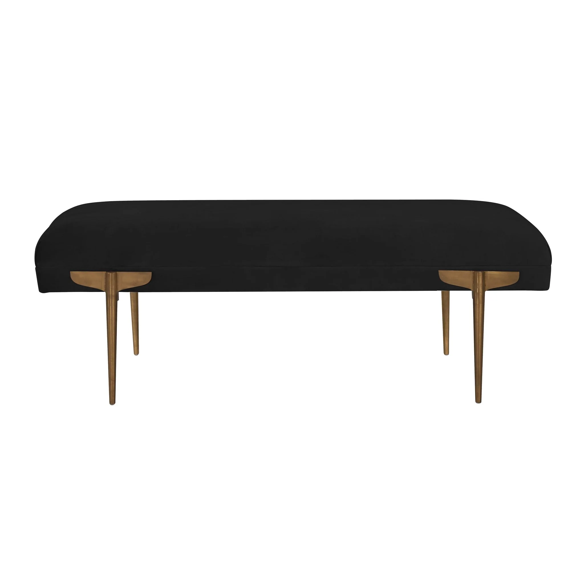 Brno Black Velvet Bench - Image 3