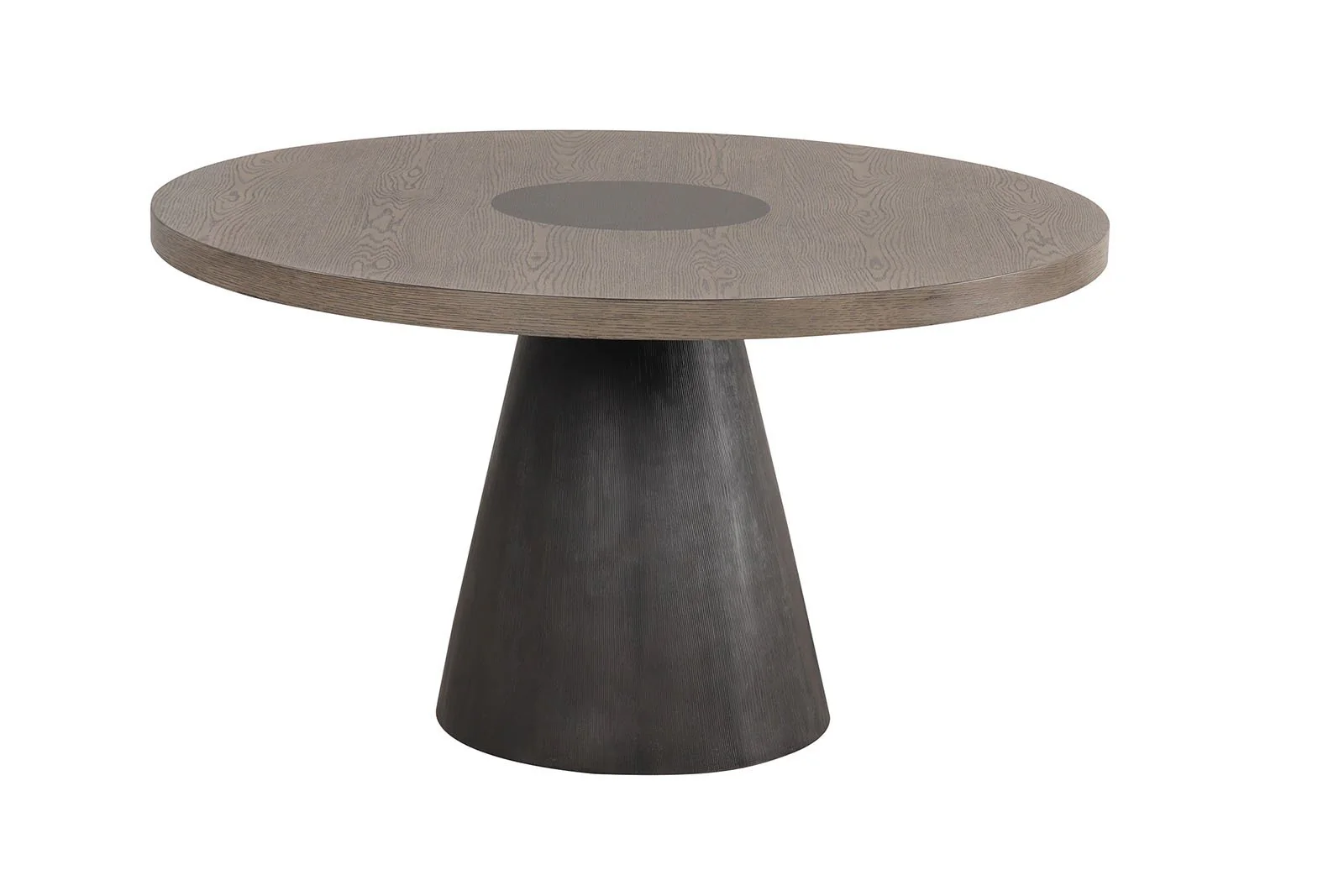 Broager Round Table, Rustic Oak/Dark Walnut - Image 2
