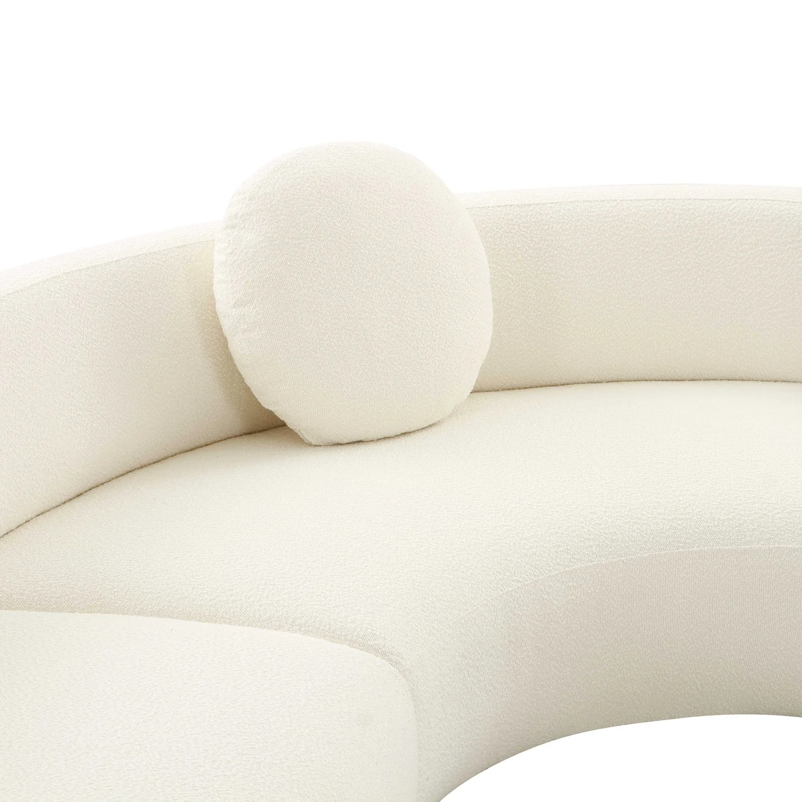 Broohah Cream Boucle Sectional - Image 5