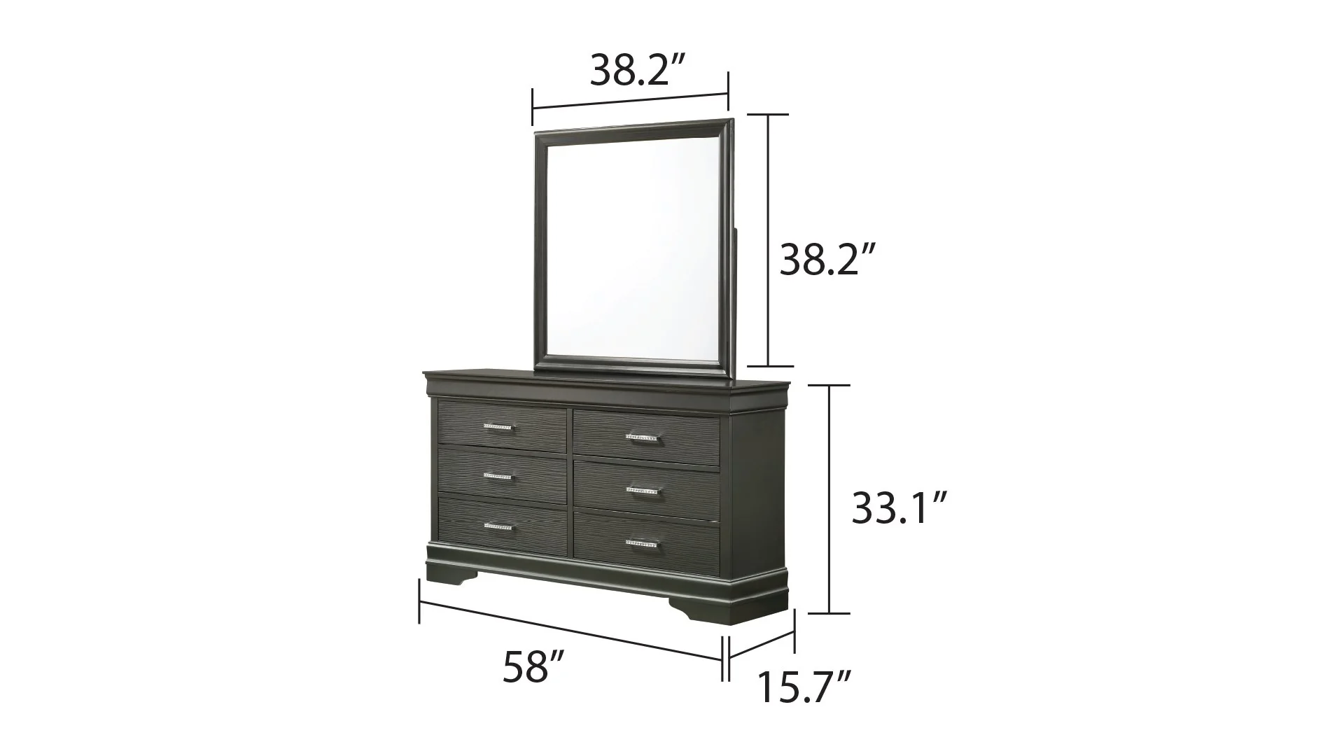 Brooklyn King 5 Bedroom Set White - Image 6