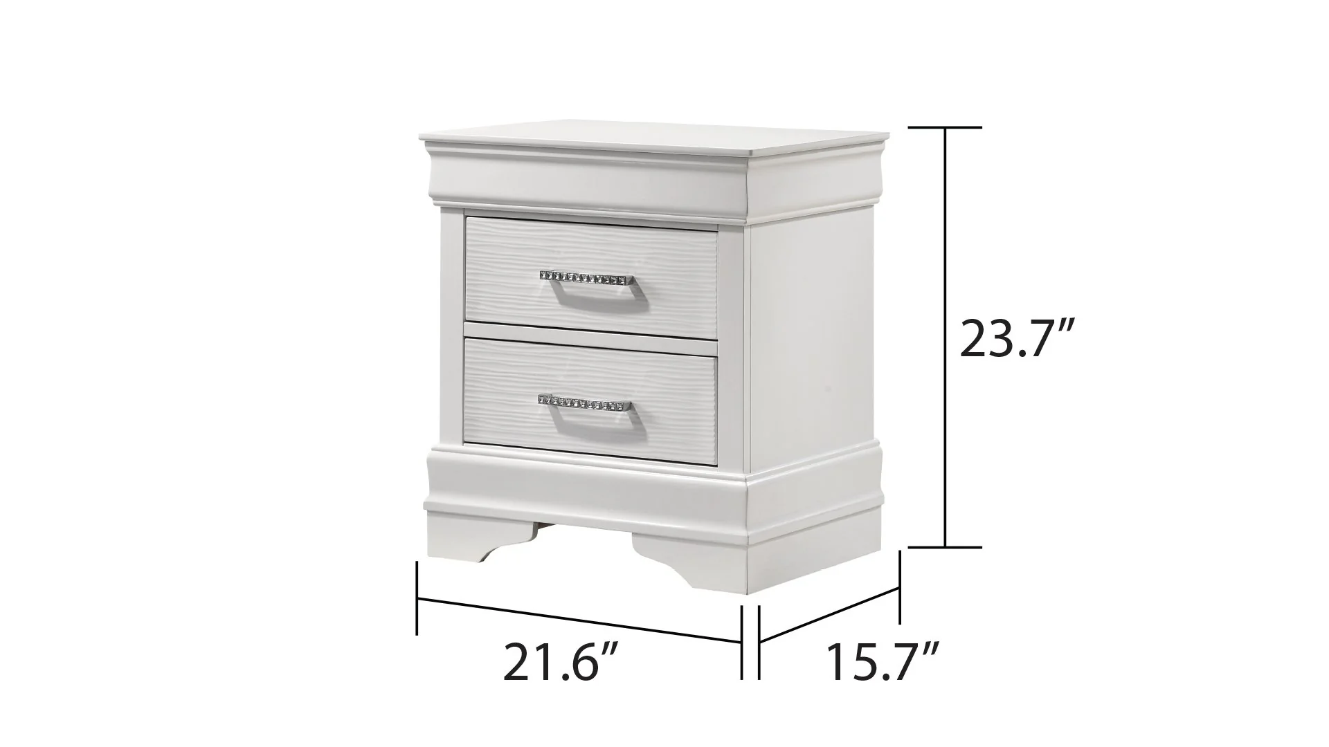 Brooklyn Nightstand White - Image 4