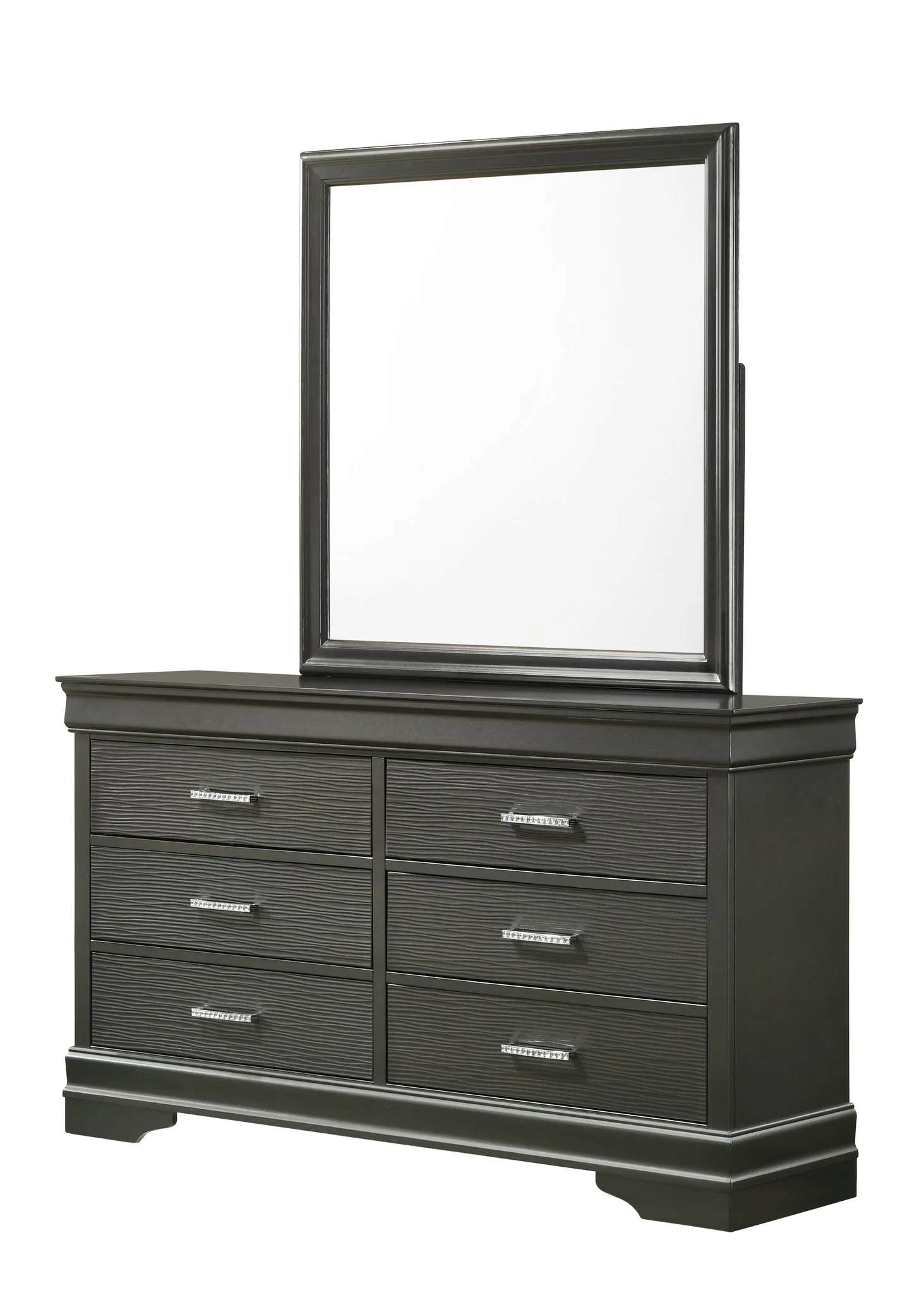 Brooklyn Queen 5 Bedroom Set Gray - Image 3