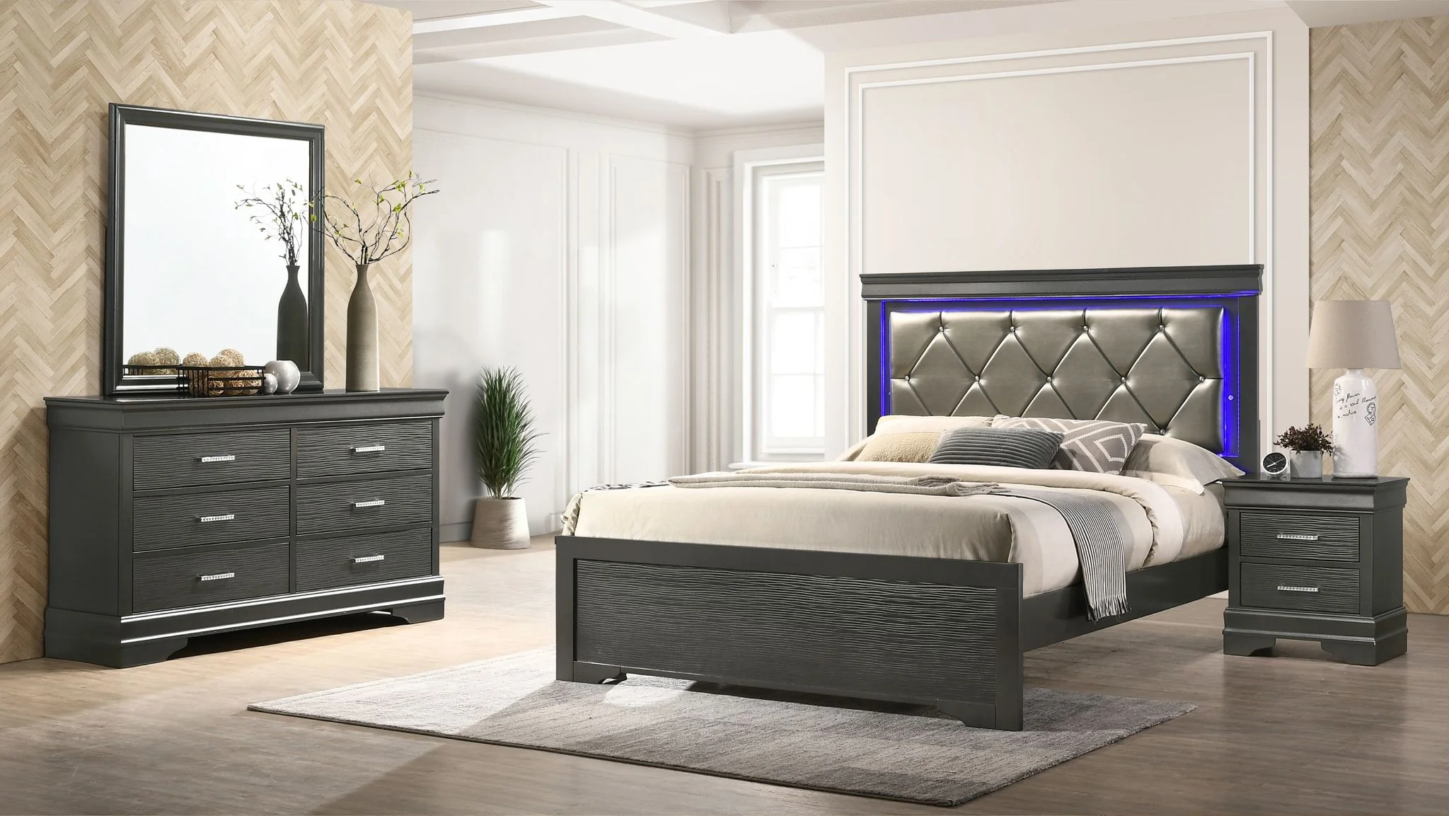 Brooklyn Twin 4 Bedroom Set Gray - Image 15