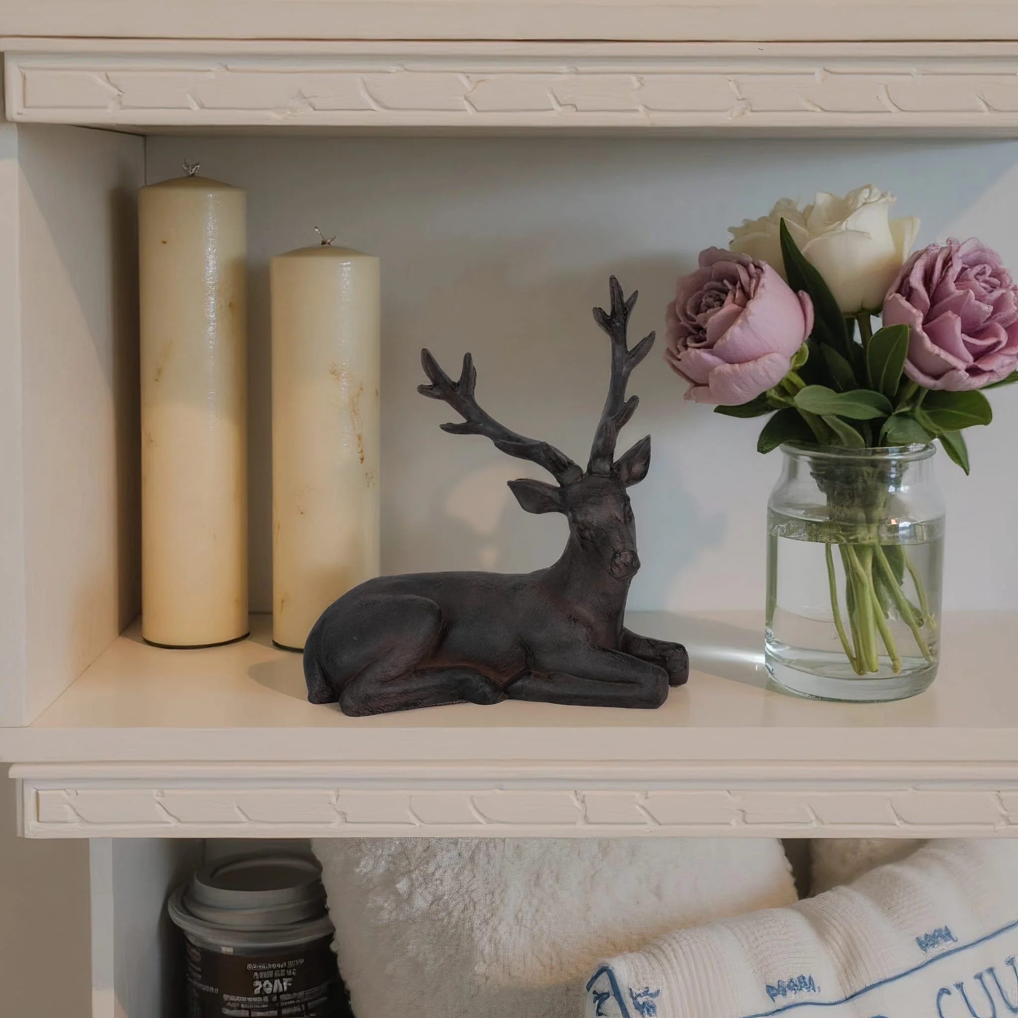 Brown Resin Deer, Sitting - Image 12