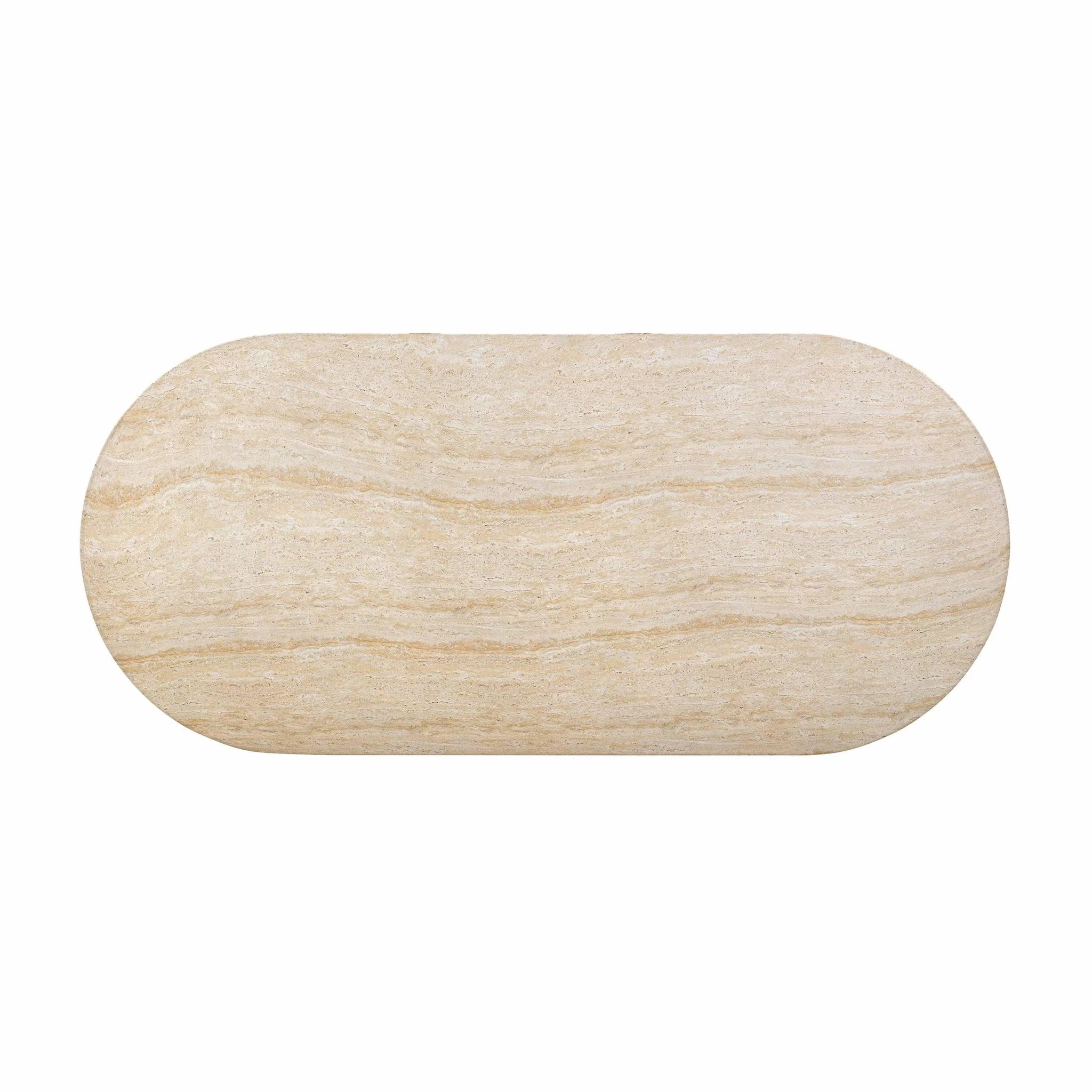 Brut Travertine Pattern Indoor/Outdoor Dining Table - Image 5