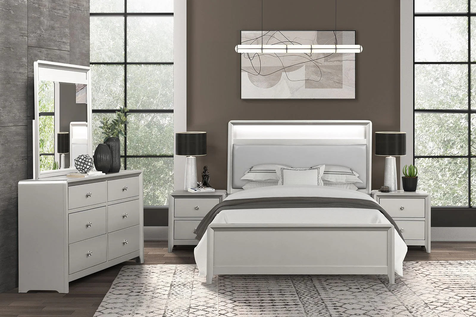 Bryne 5 Pc. Twin Bedroom Set w/ Chest - Image 2
