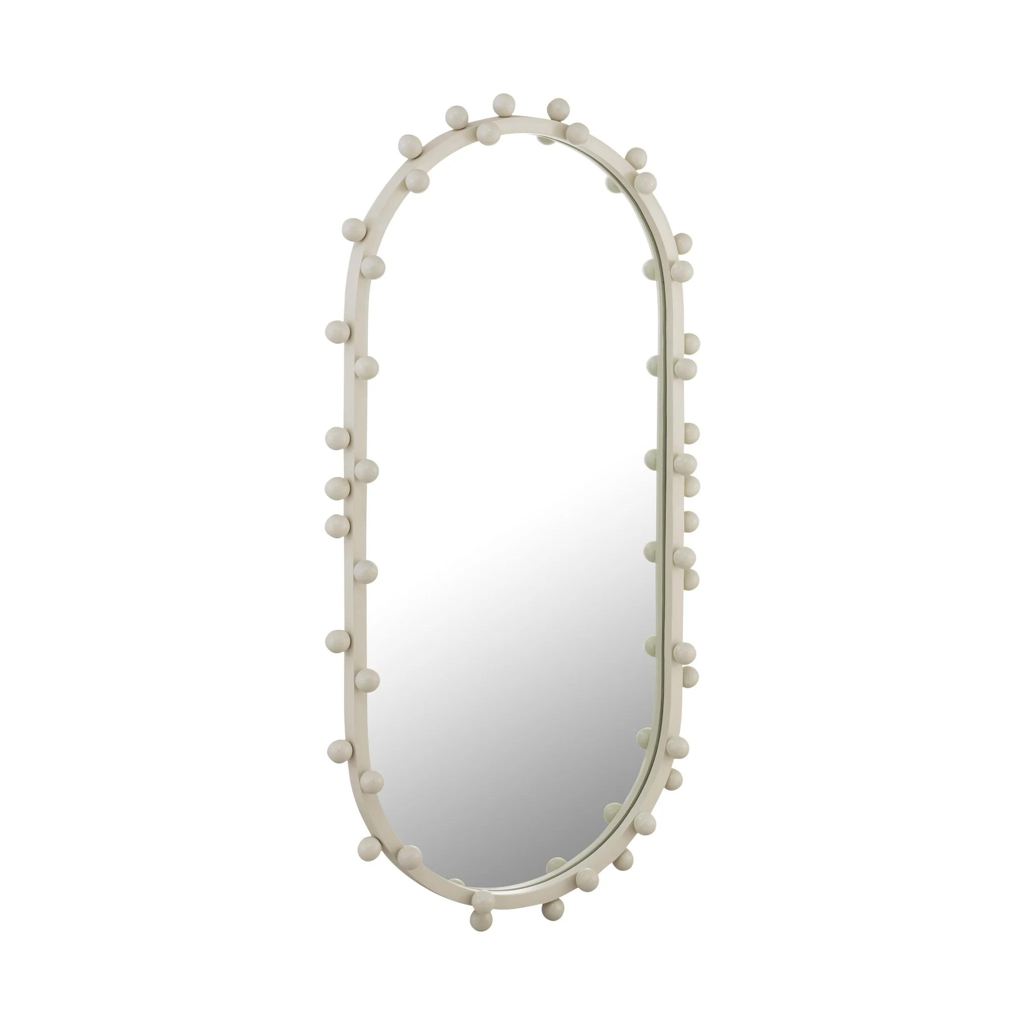 Bubbles Ivory Large Oval Wall Mirror - Image 3