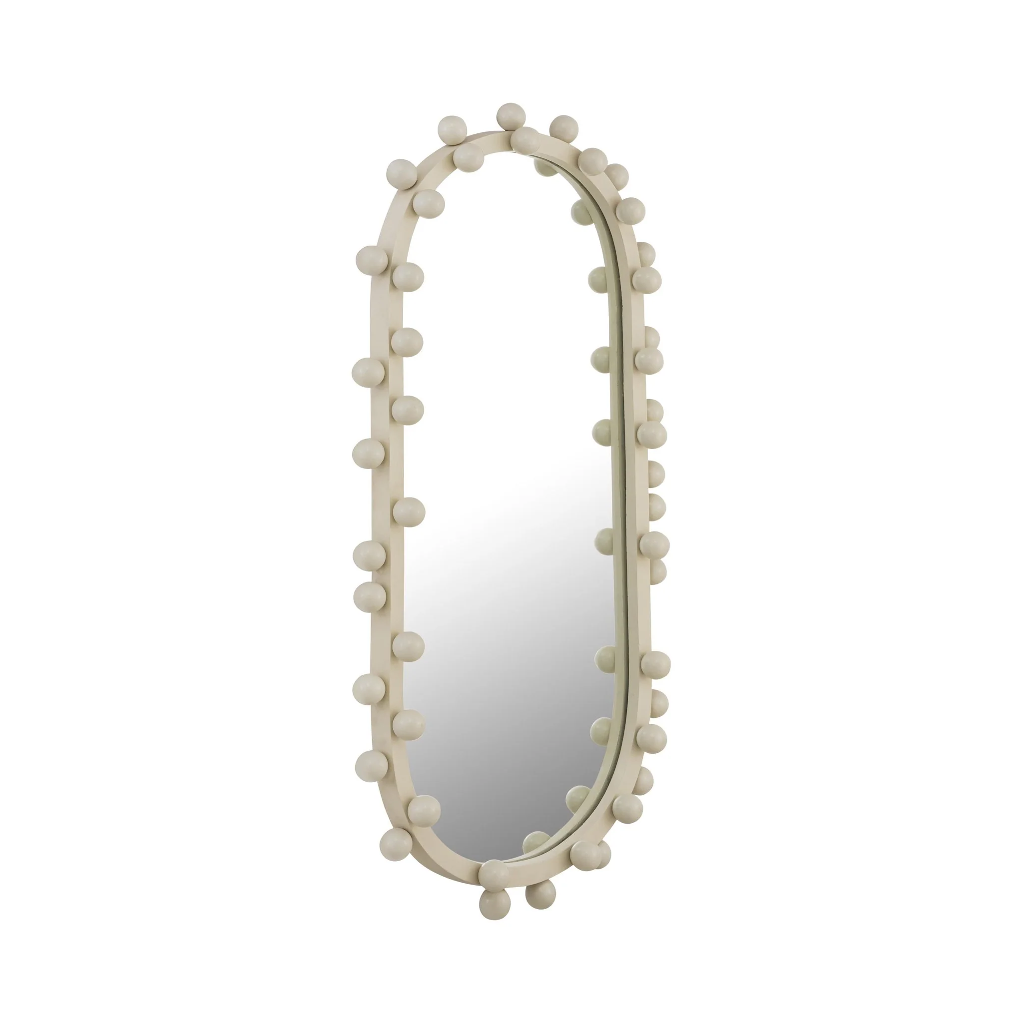 Bubbles Ivory Oval Wall Mirror - Image 3