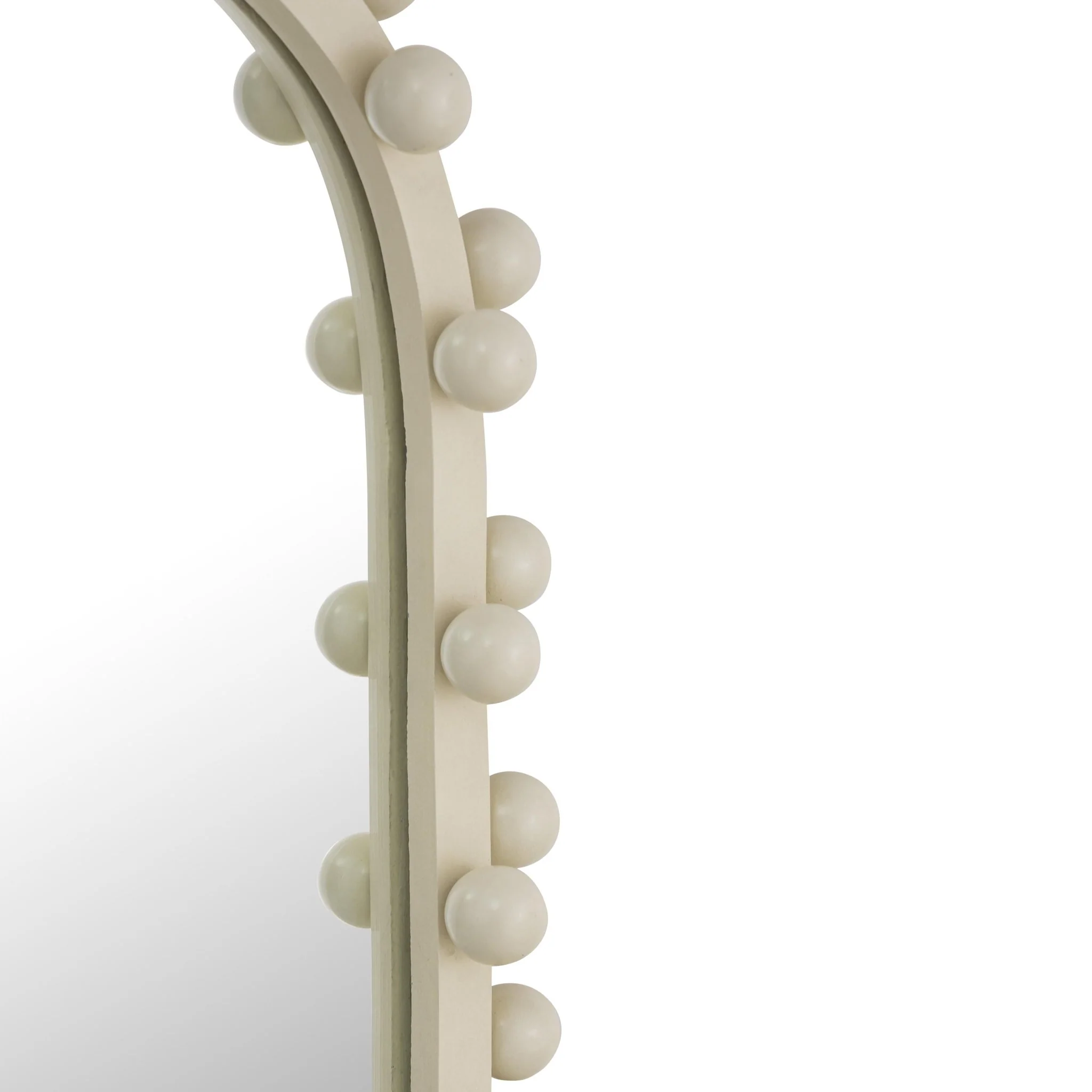 Bubbles Ivory Oval Wall Mirror - Image 5