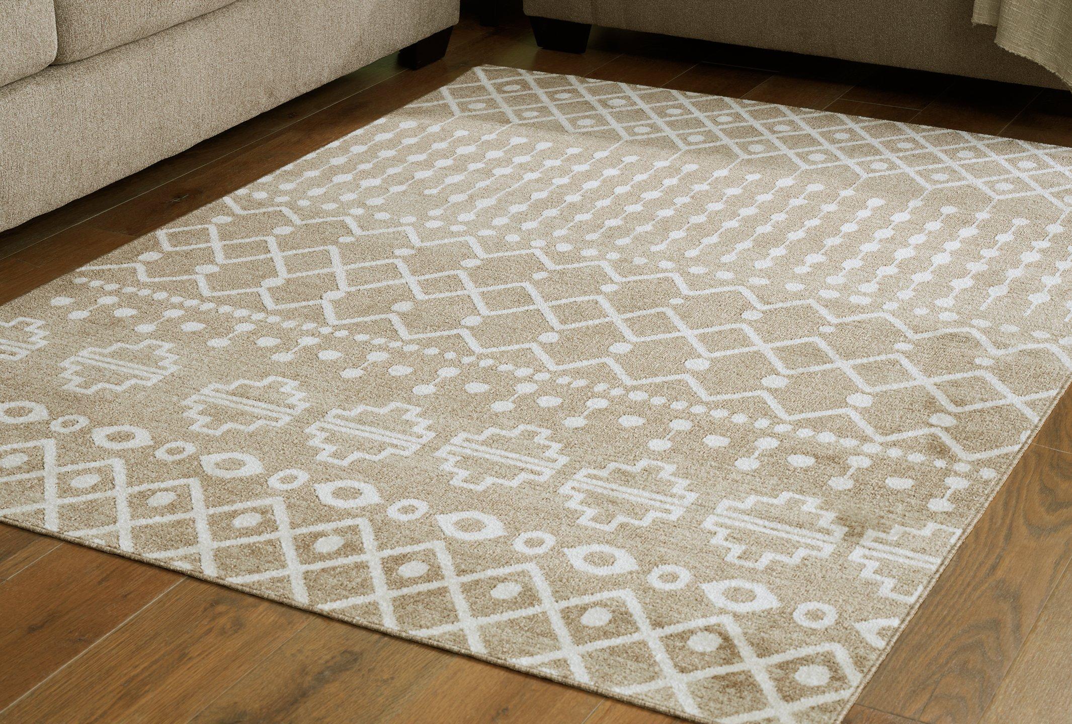 Bunchly 4'11" x 7'2" Washable Rug - Image 2