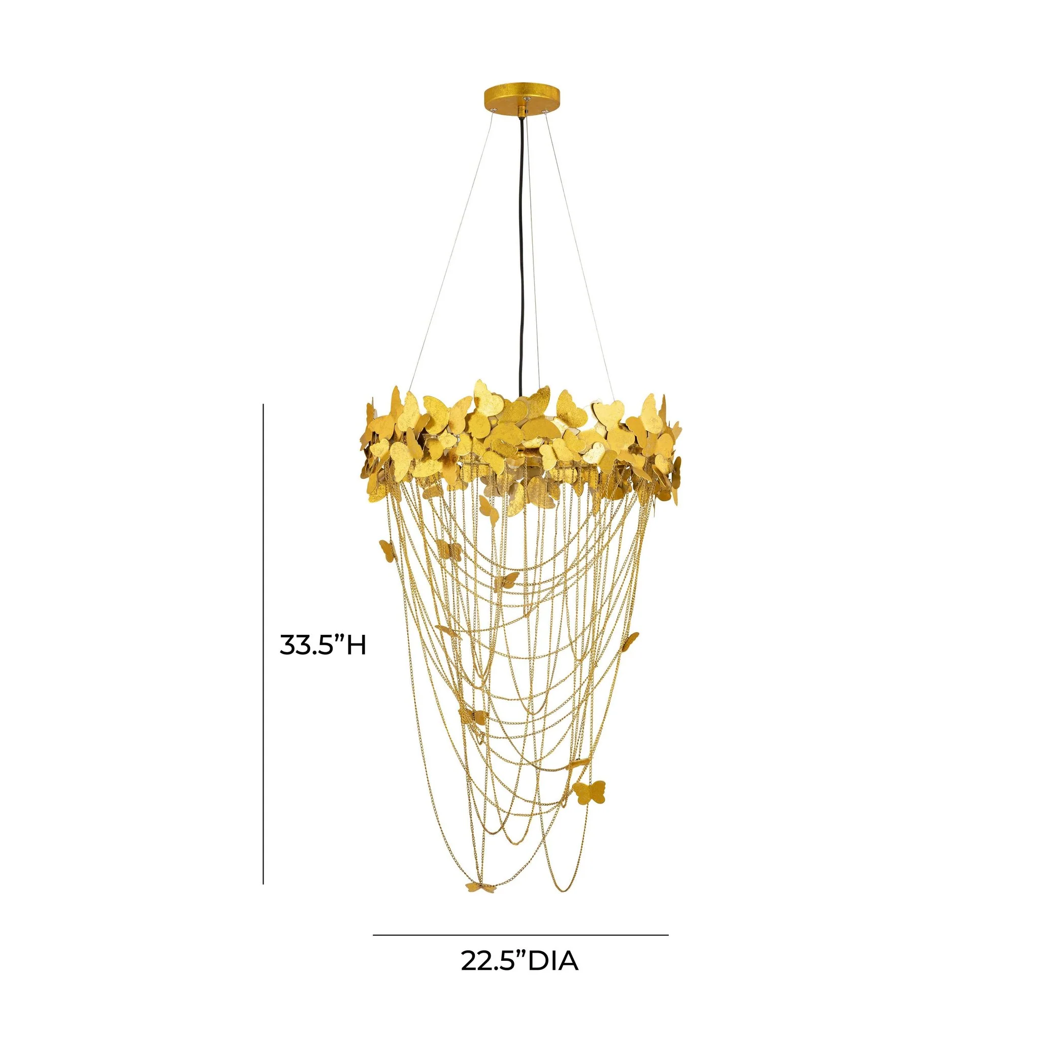 Butterfly Gold Chandelier - Image 7