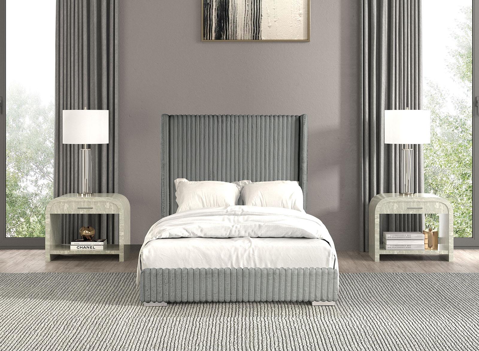 Cadwell E.King Bed, Gray - Image 2