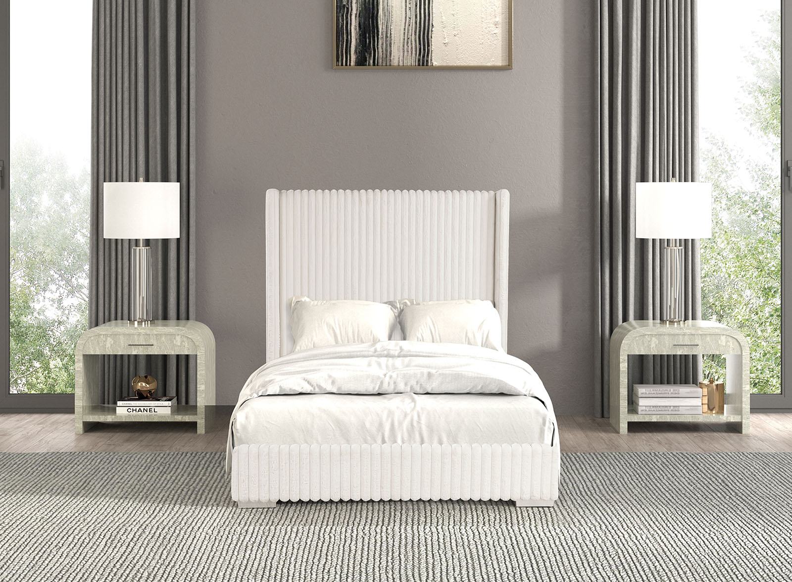 Cadwell Full Bed, White - Image 2