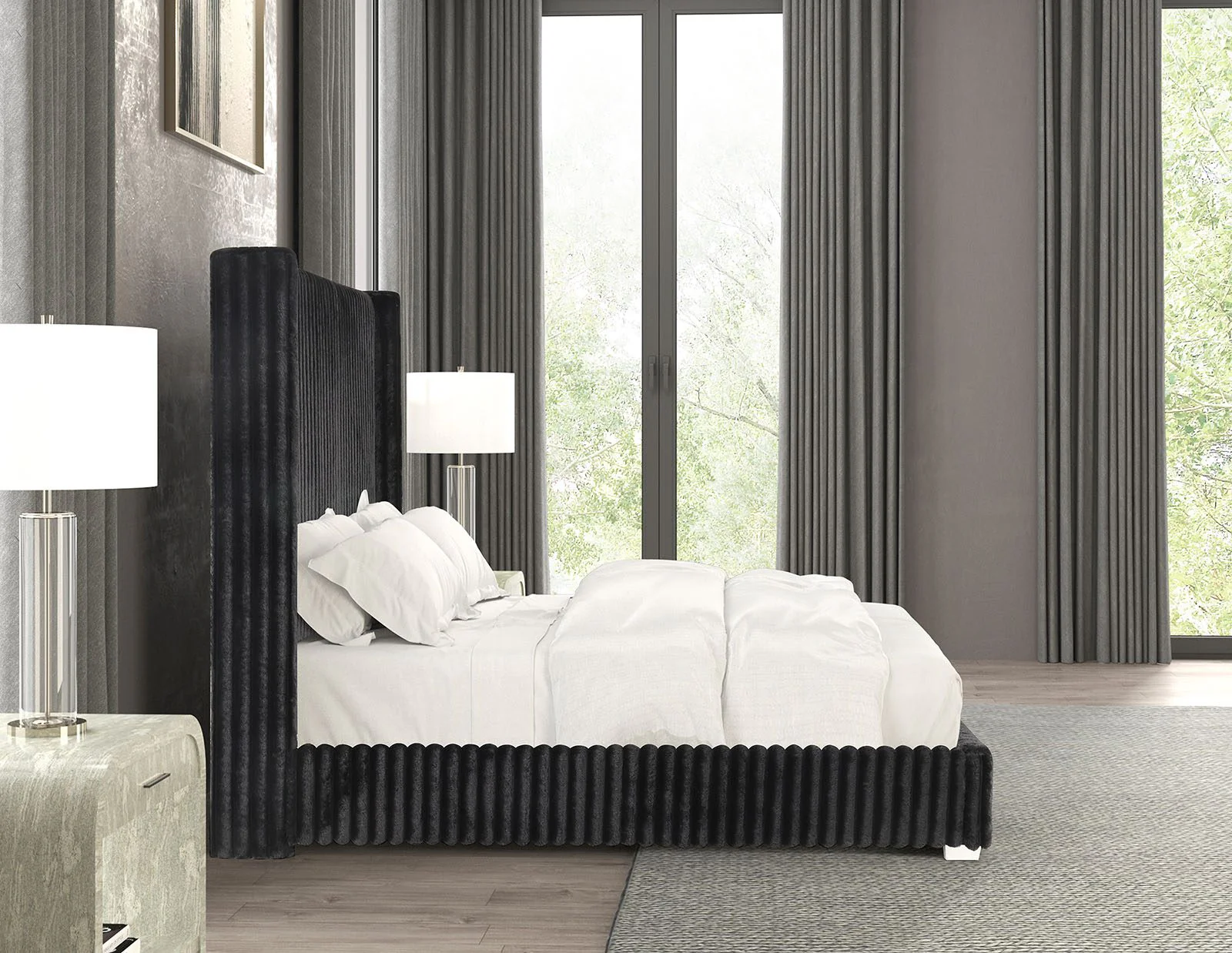 Cadwell Twin Bed, Black - Image 3