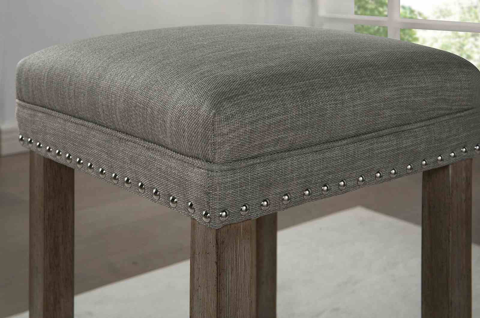 Caerleon 3 Pc. Counter Ht. Table Set, Wire-brushed Gray - Image 5