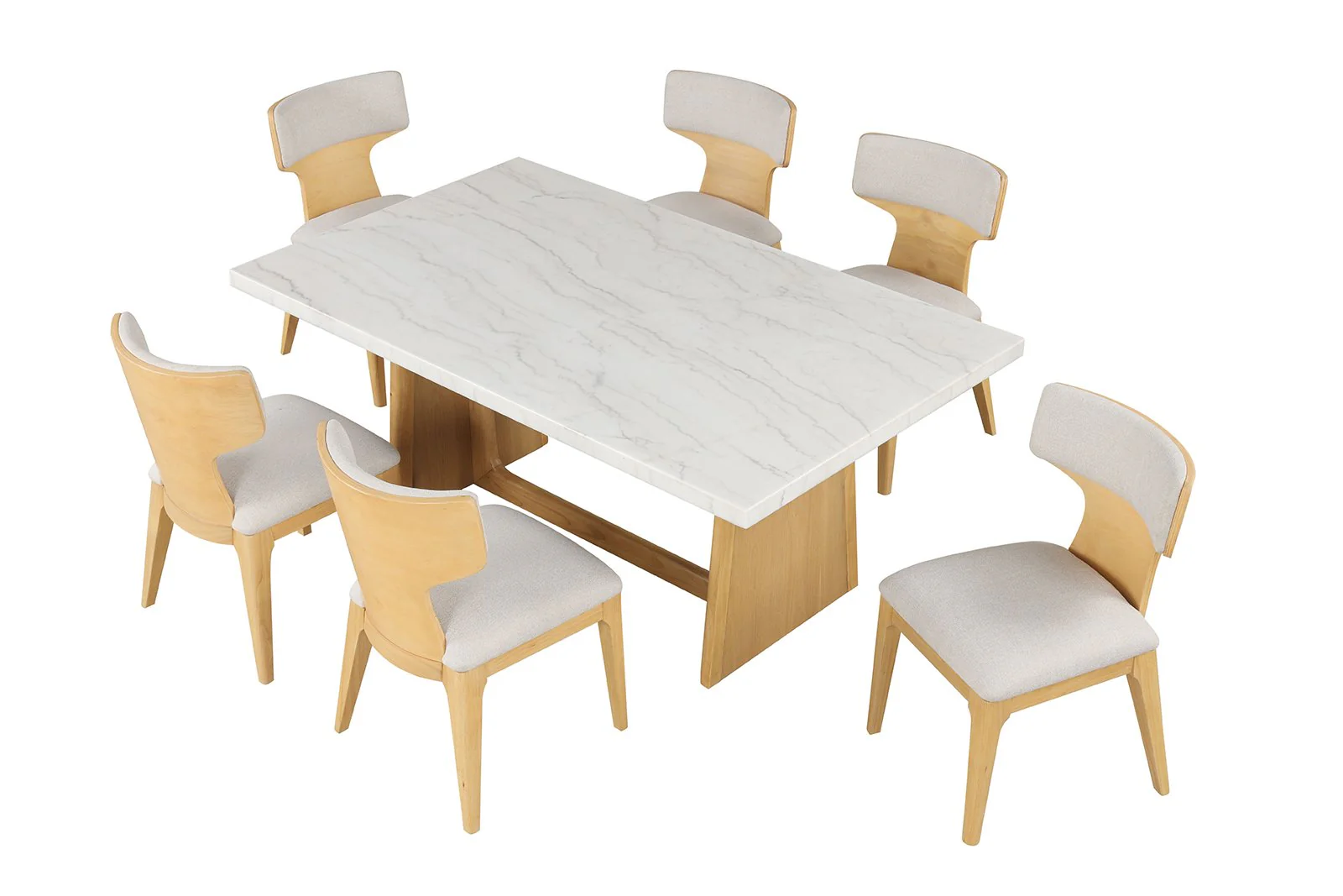 Caerwys 7 Pc. Dining Table Set - Image 3