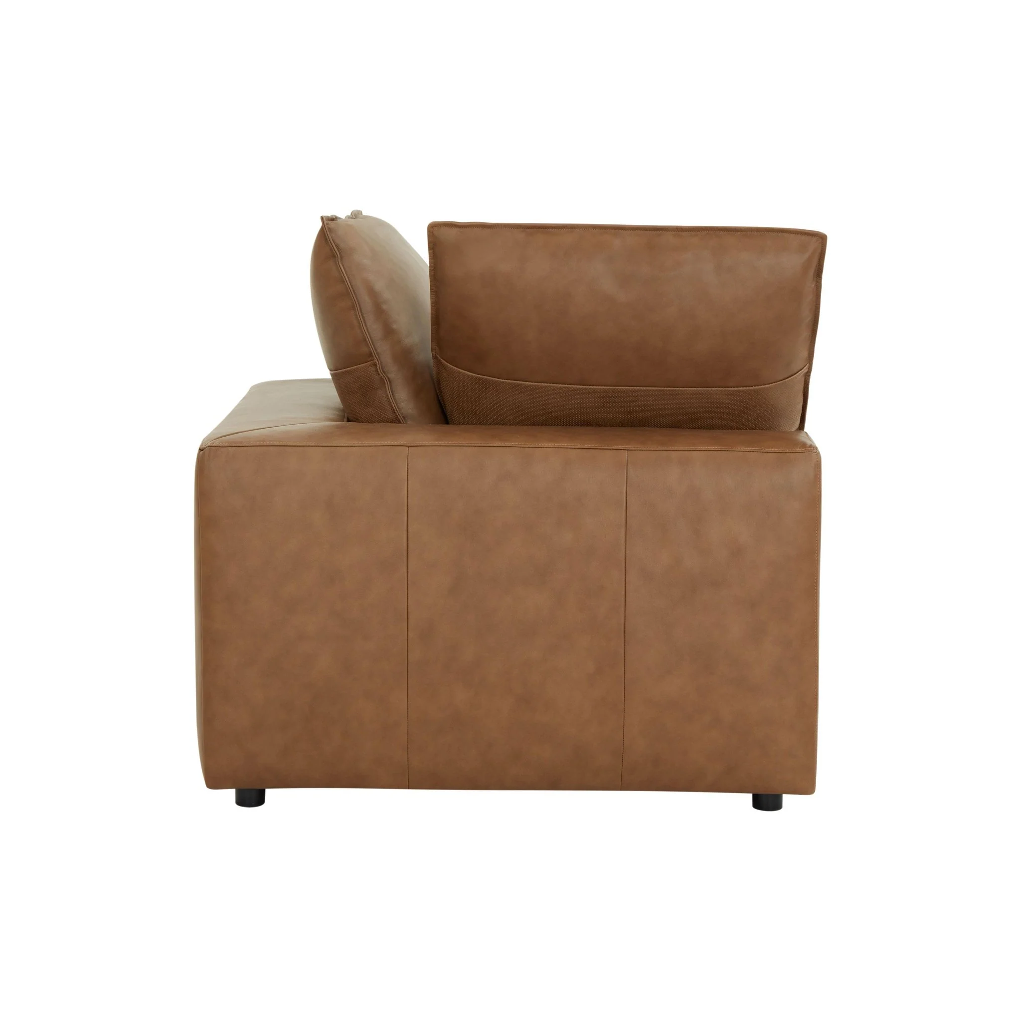 Cali Brown Leather Corner Chair - Image 5