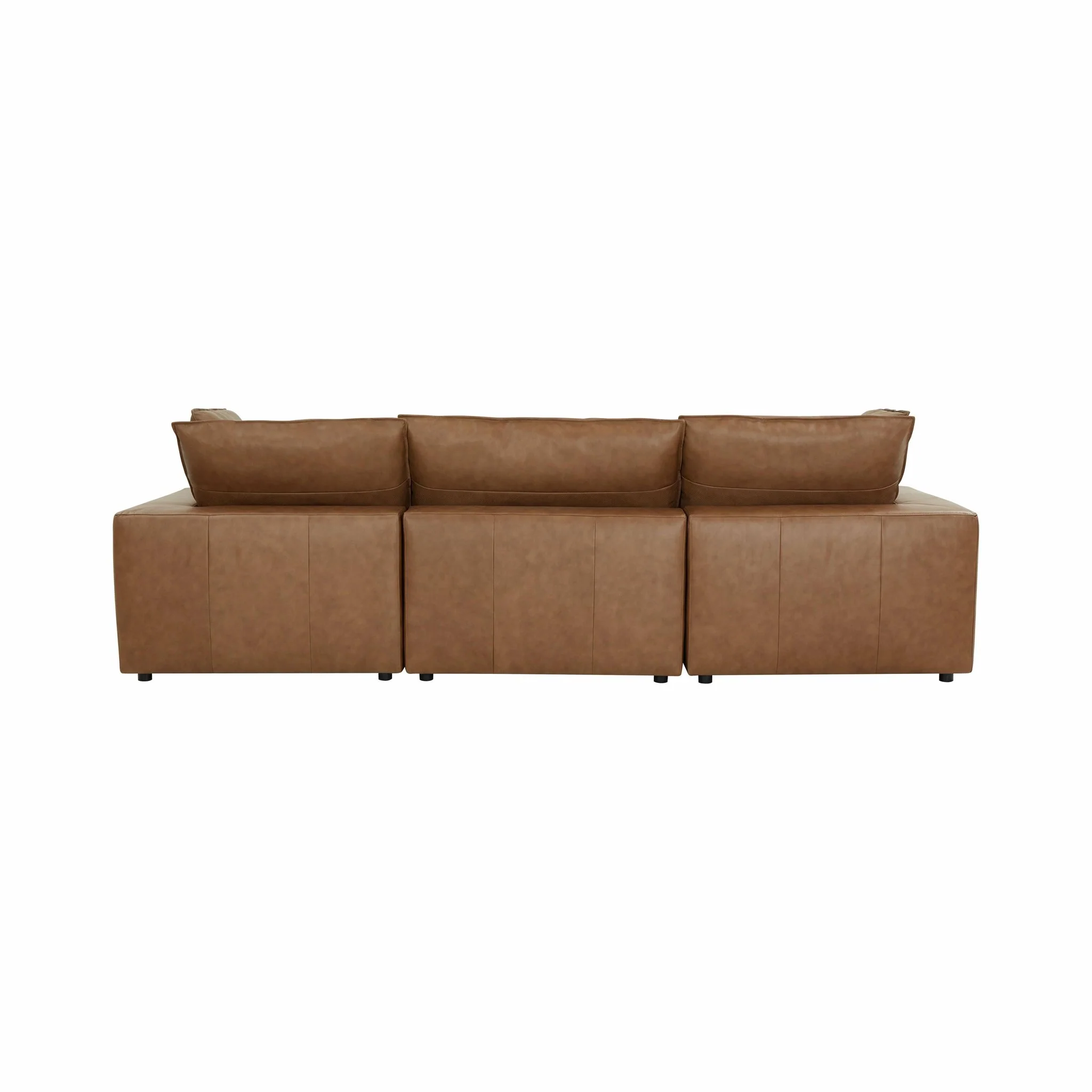 Cali Brown Leather Modular Sofa - Image 28