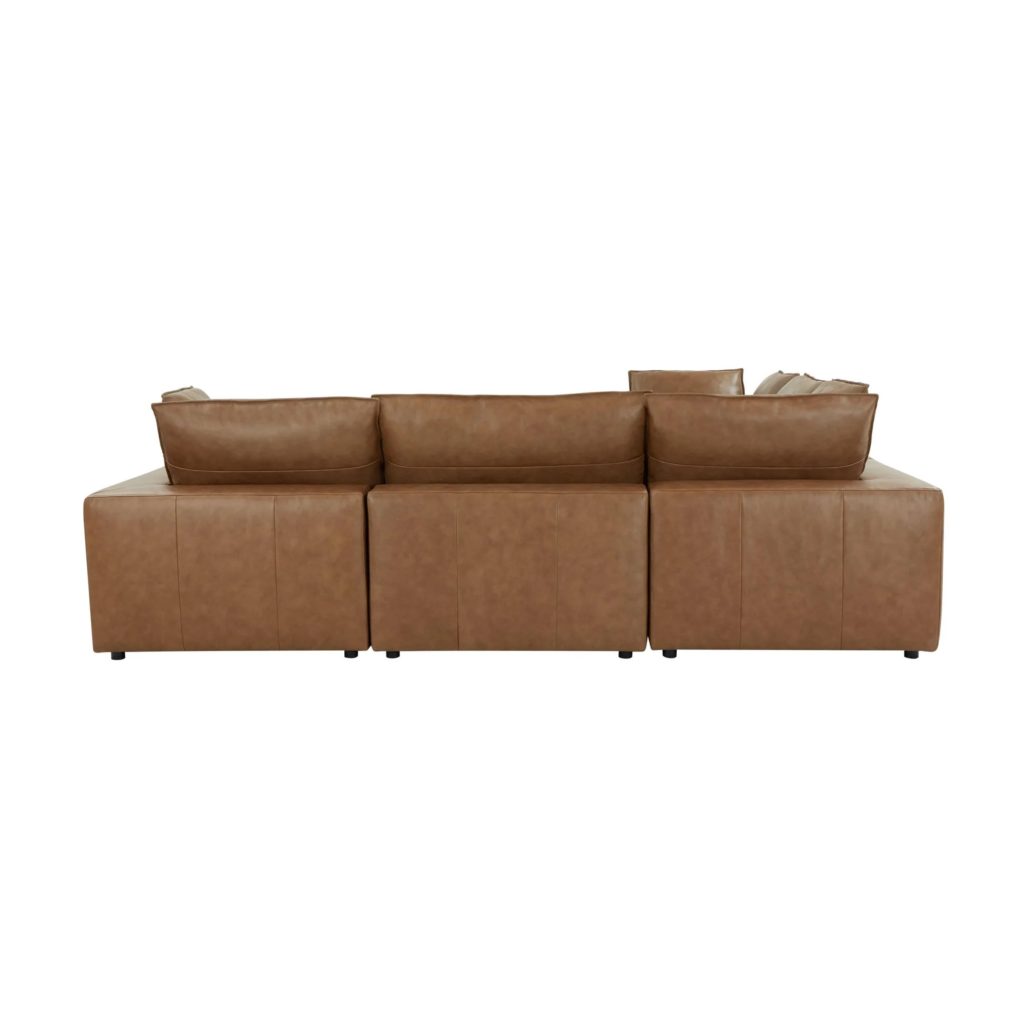 Cali Brown Leather Modular Sofa - Image 32