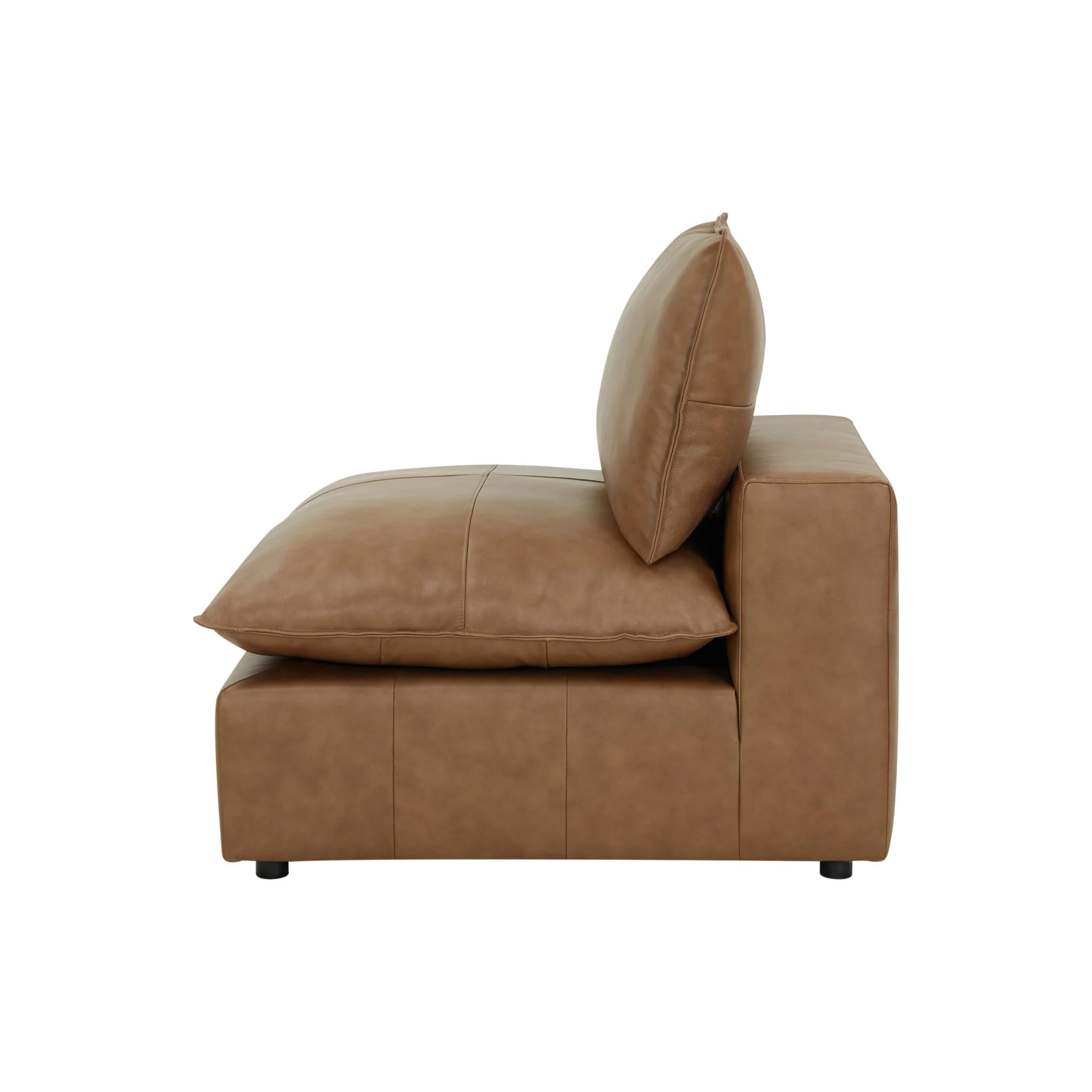 Cali Brown Leather Modular Sofa - Image 8